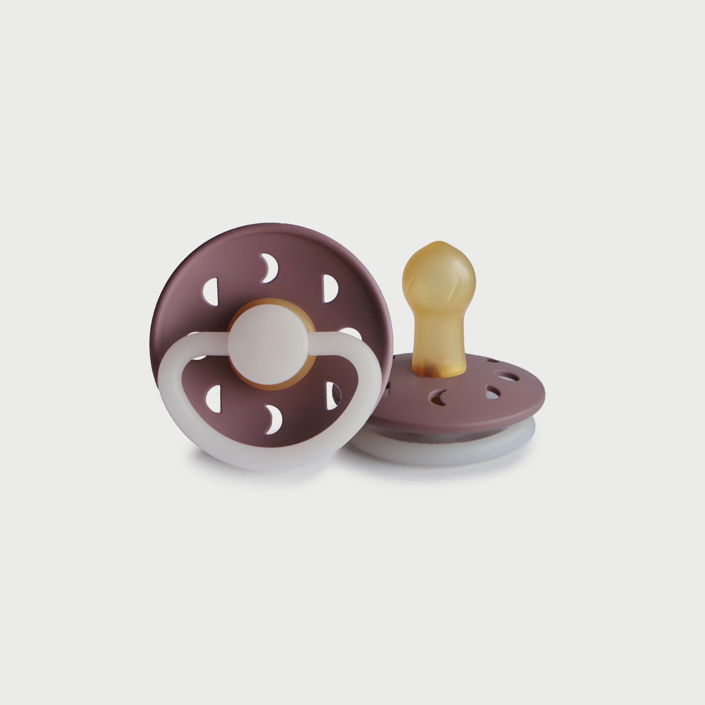 لهاية أطفال مون فيز لاتكس من فريج (0-6 شهور)، شفق مووف ليلي، مقاس 1-baby-feeding-pacifiers-image-1