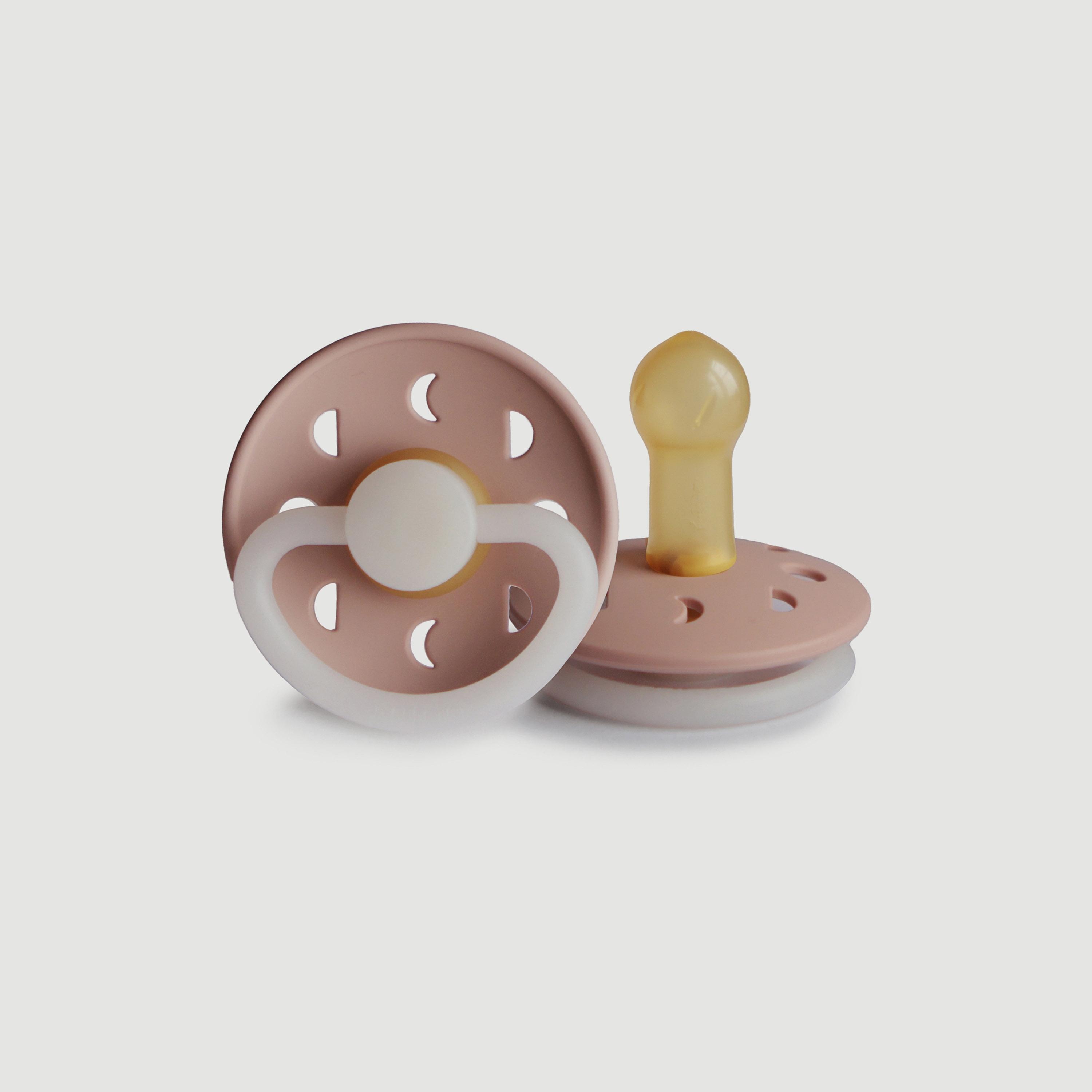 لهاية أطفال مون فيز لاتكس من فريج (6-18 شهرًا)، بلاش ليلي، مقاس 2-baby-feeding-pacifiers-image-1
