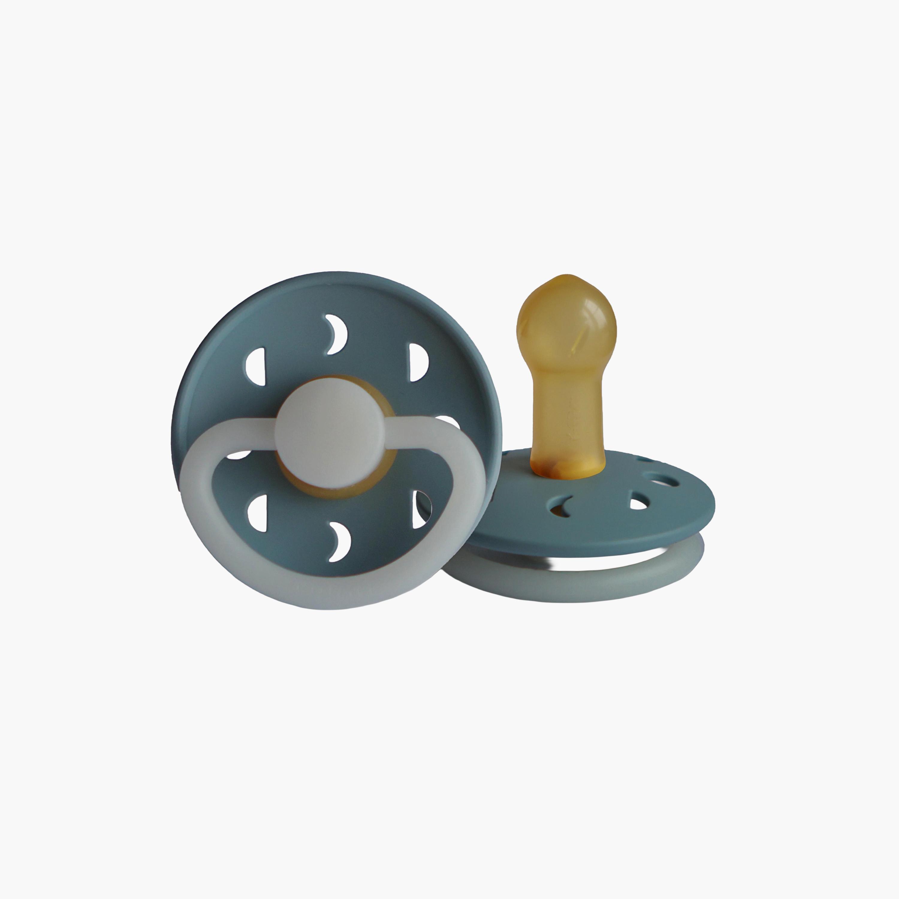 لهاية أطفال مون فيز لاتكس من فريج (6-18 شهرًا)، حجري أزرق ليلي، مقاس 2-baby-feeding-pacifiers-image-1