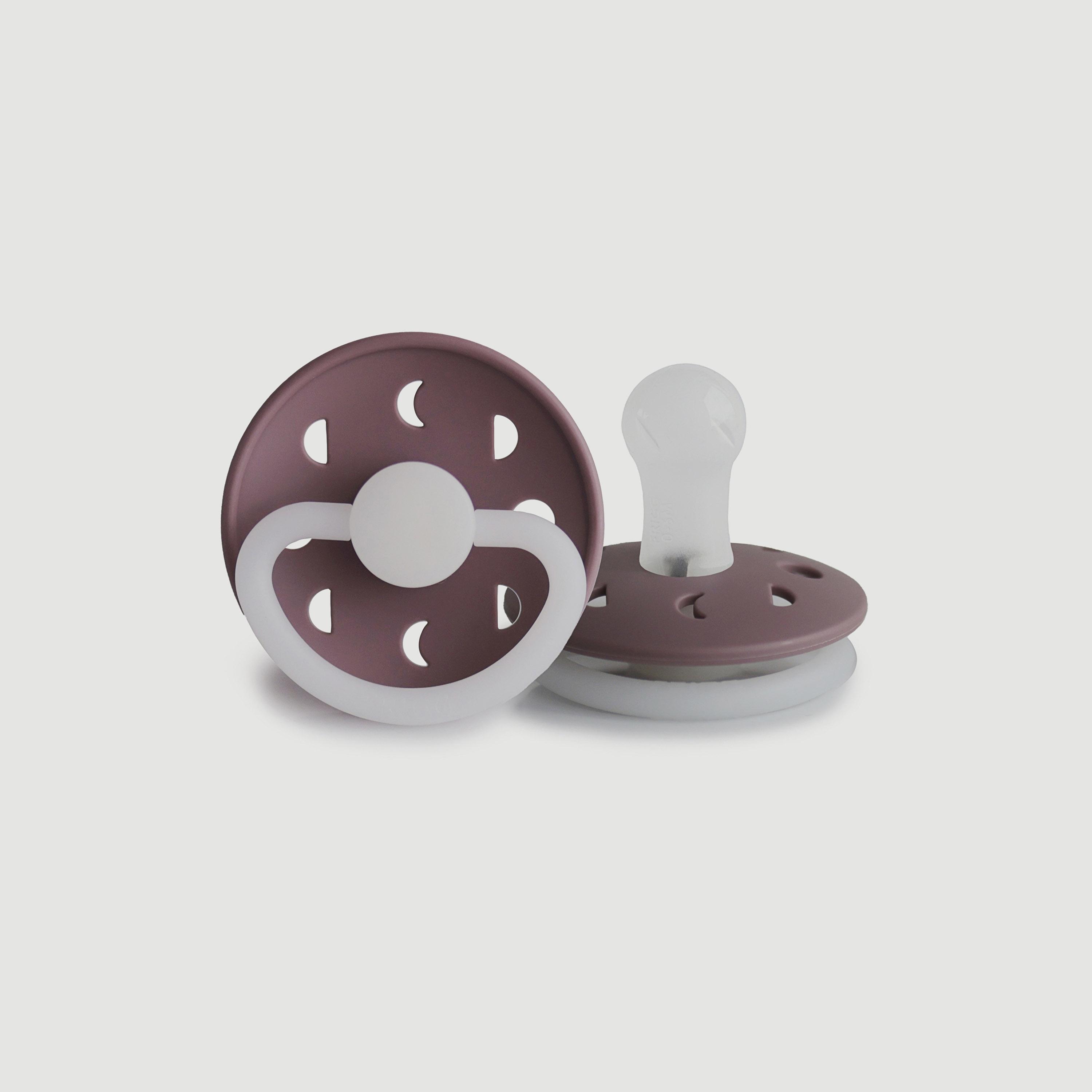 لهاية أطفال مون فيز سيليكون من فريج (0-6 شهور)، شفق مووف ليلي، مقاس 1-baby-feeding-pacifiers-image-1