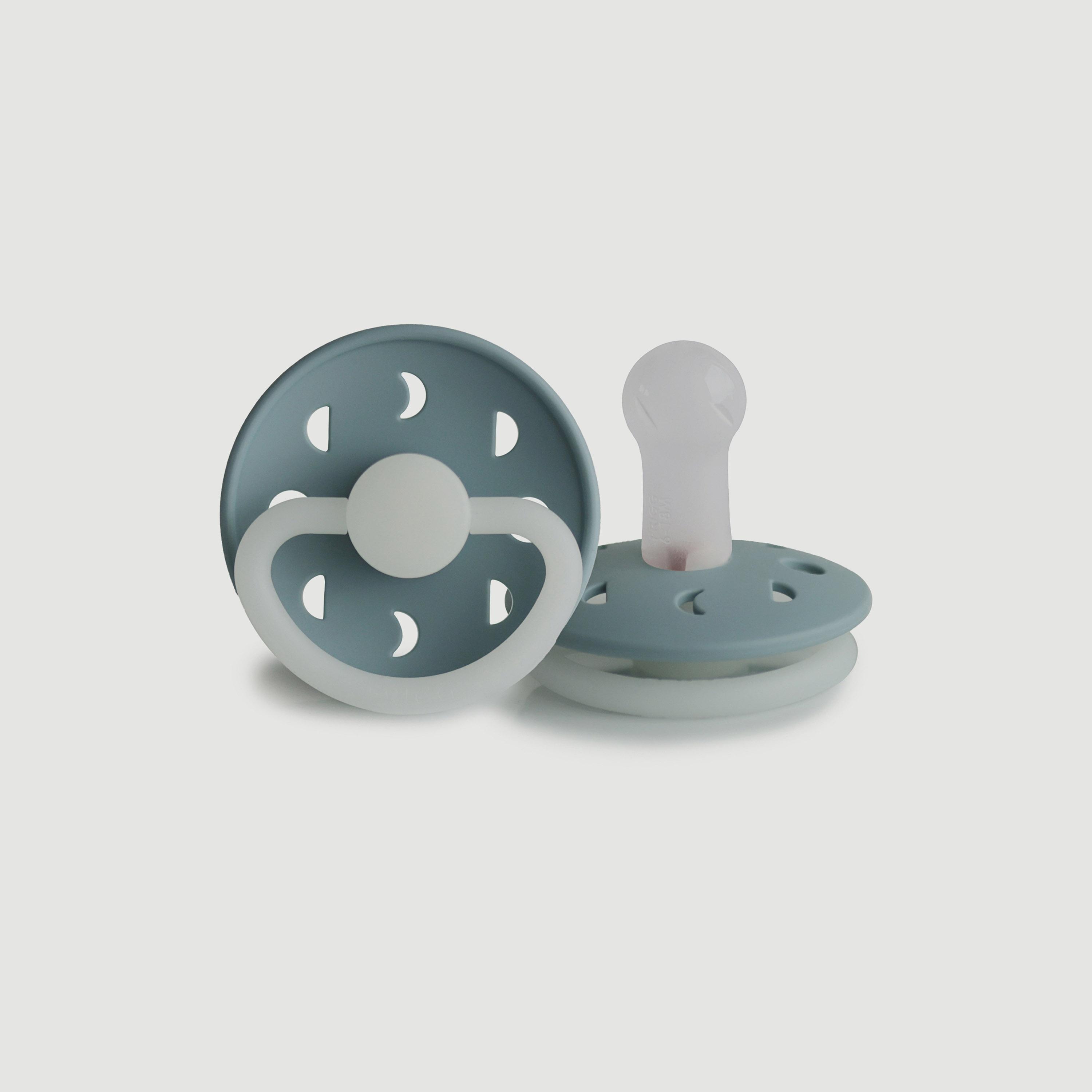 لهاية أطفال مون فيز سيليكون من فريج (6-18 شهرً)، حجري أزرق ليلي، مقاس 2-baby-feeding-pacifiers-image-1