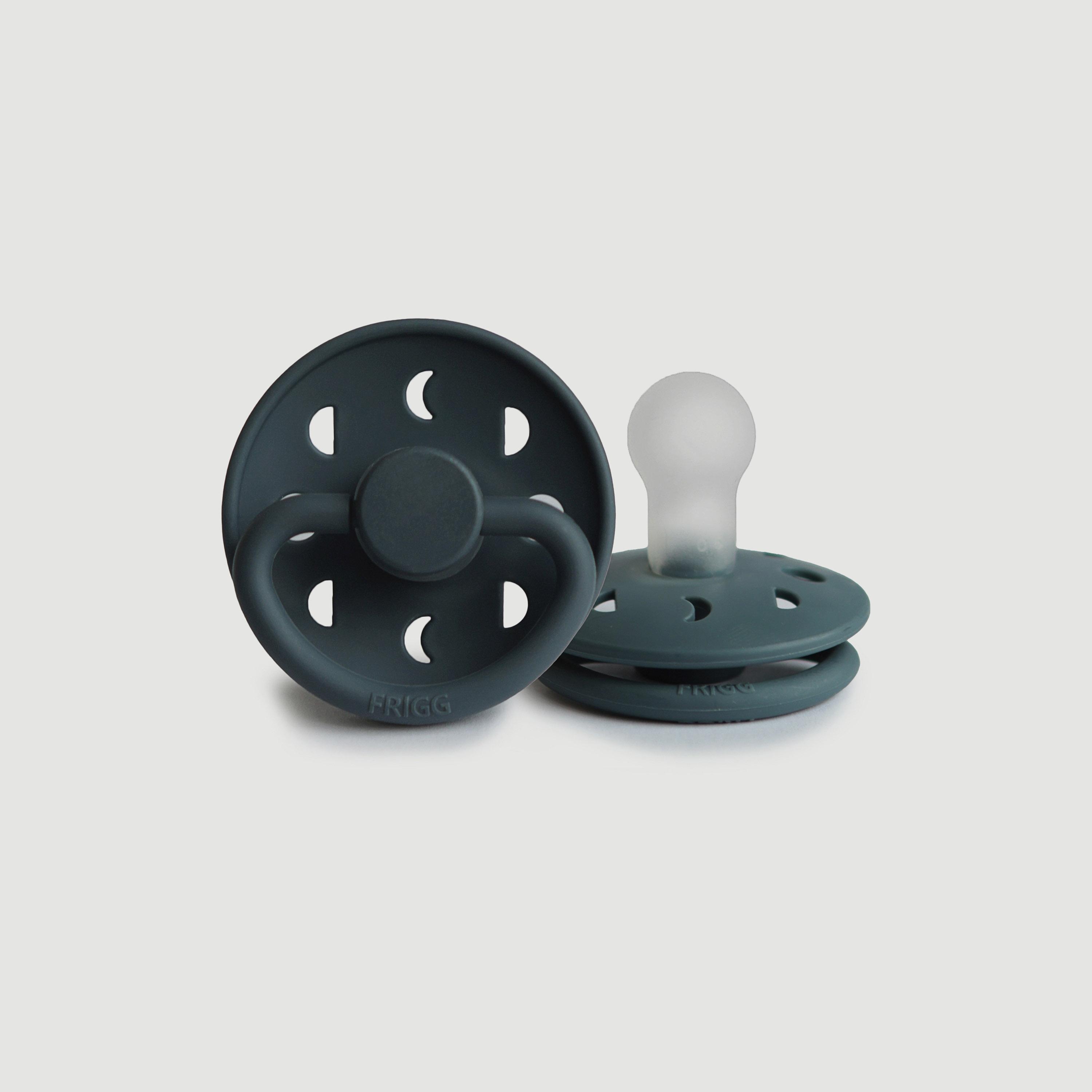 لهاية أطفال مون فيز سيليكون من فريج (0-6 شهور)، سليت، مقاس 1-baby-feeding-pacifiers-image-1