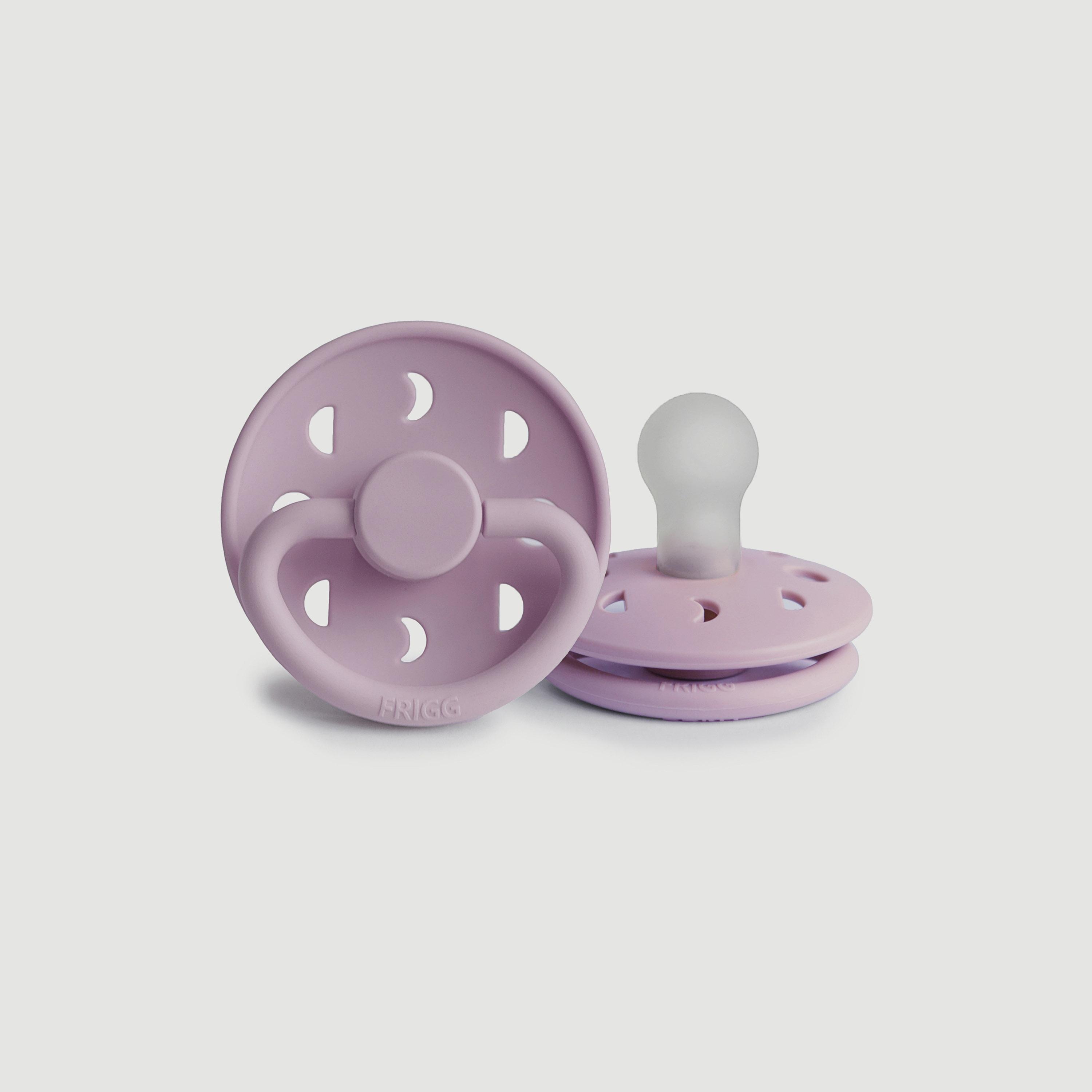 لهاية أطفال مون فيز سيليكون من فريج (0-6 شهور)، ليلاك ناعم، مقاس 1-baby-feeding-pacifiers-image-1