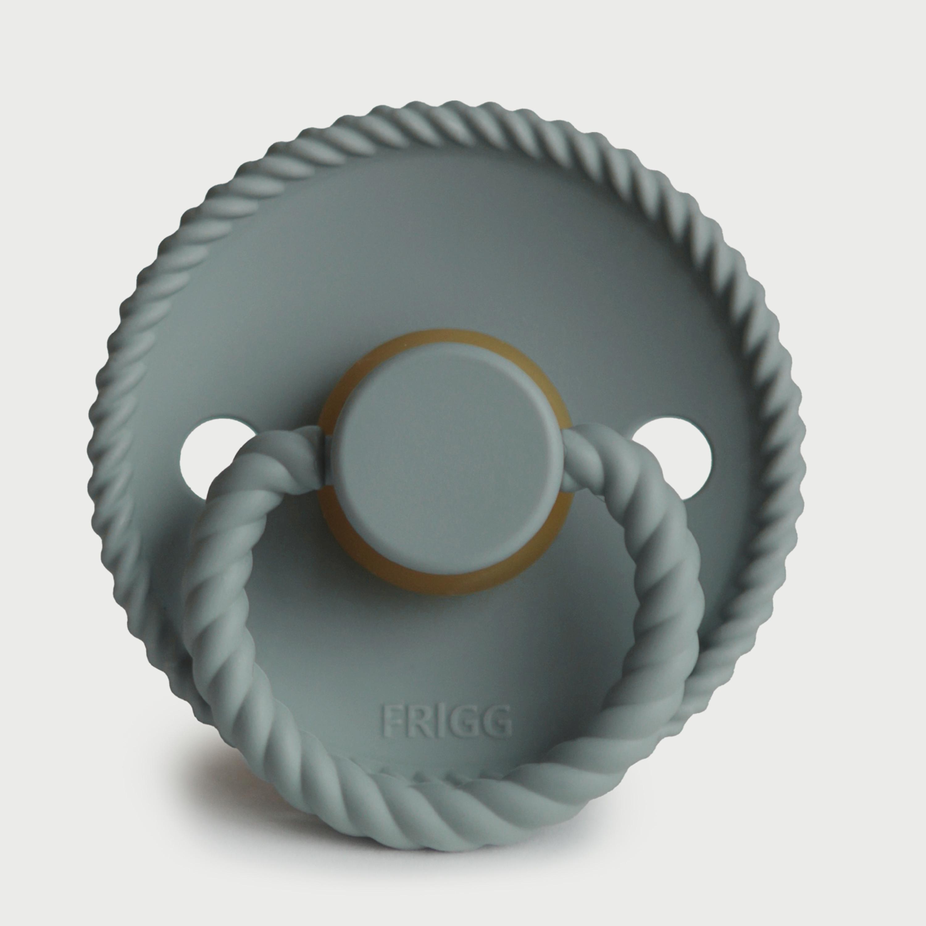 Frigg Rope Latex Baby Pacifier (0-6M), French Gray , Size 1-baby-feeding-pacifiers-image-2