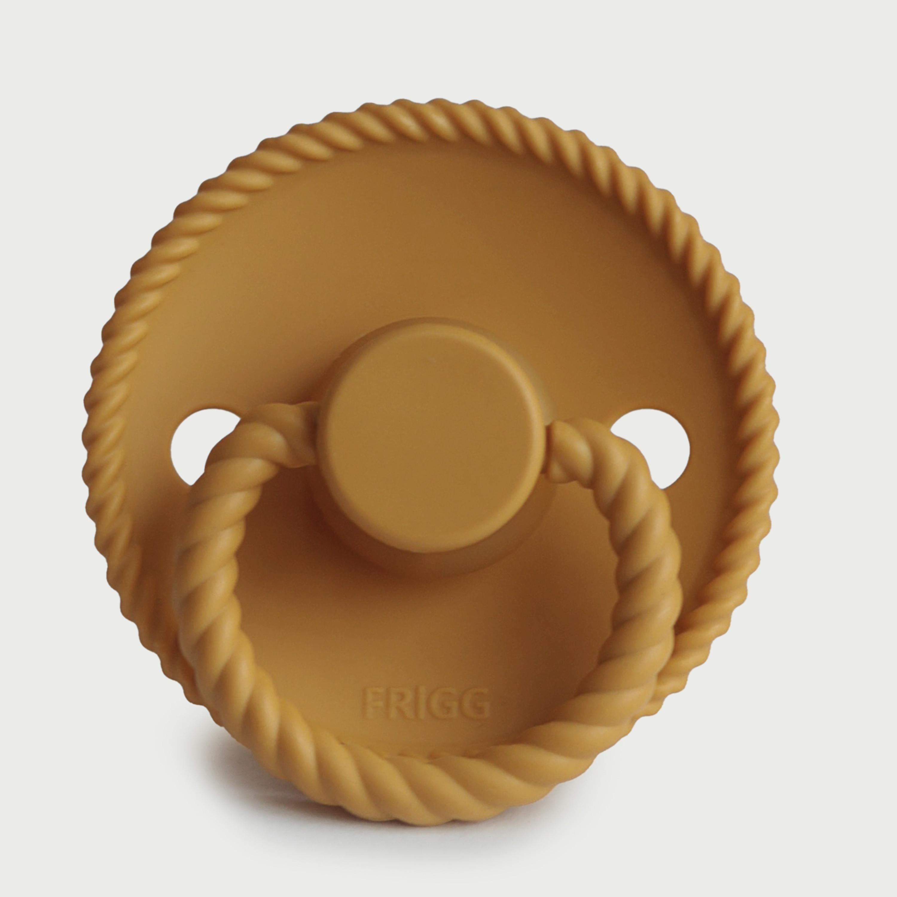Frigg Rope Latex Baby Pacifier (0-6M), Honey Gold , Size 1-baby-feeding-pacifiers-image-2