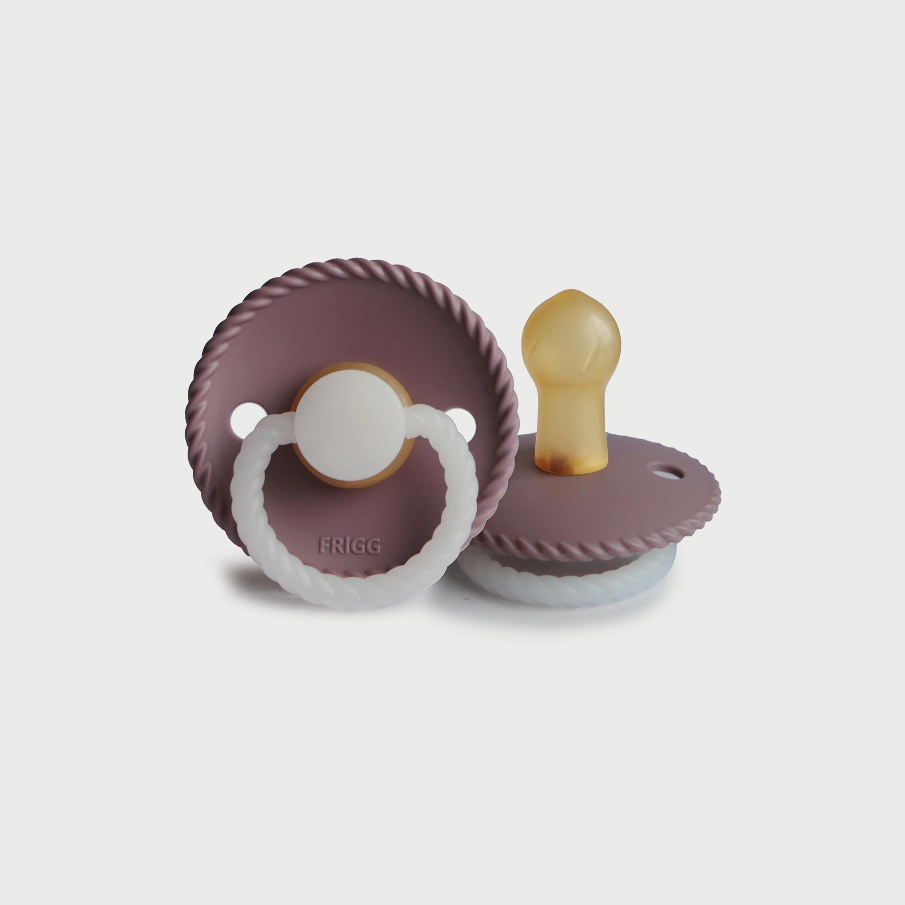 Frigg Rope Latex Baby Pacifier (0-6M), Twilight Mauve Night , Size 1-baby-feeding-pacifiers-image-1