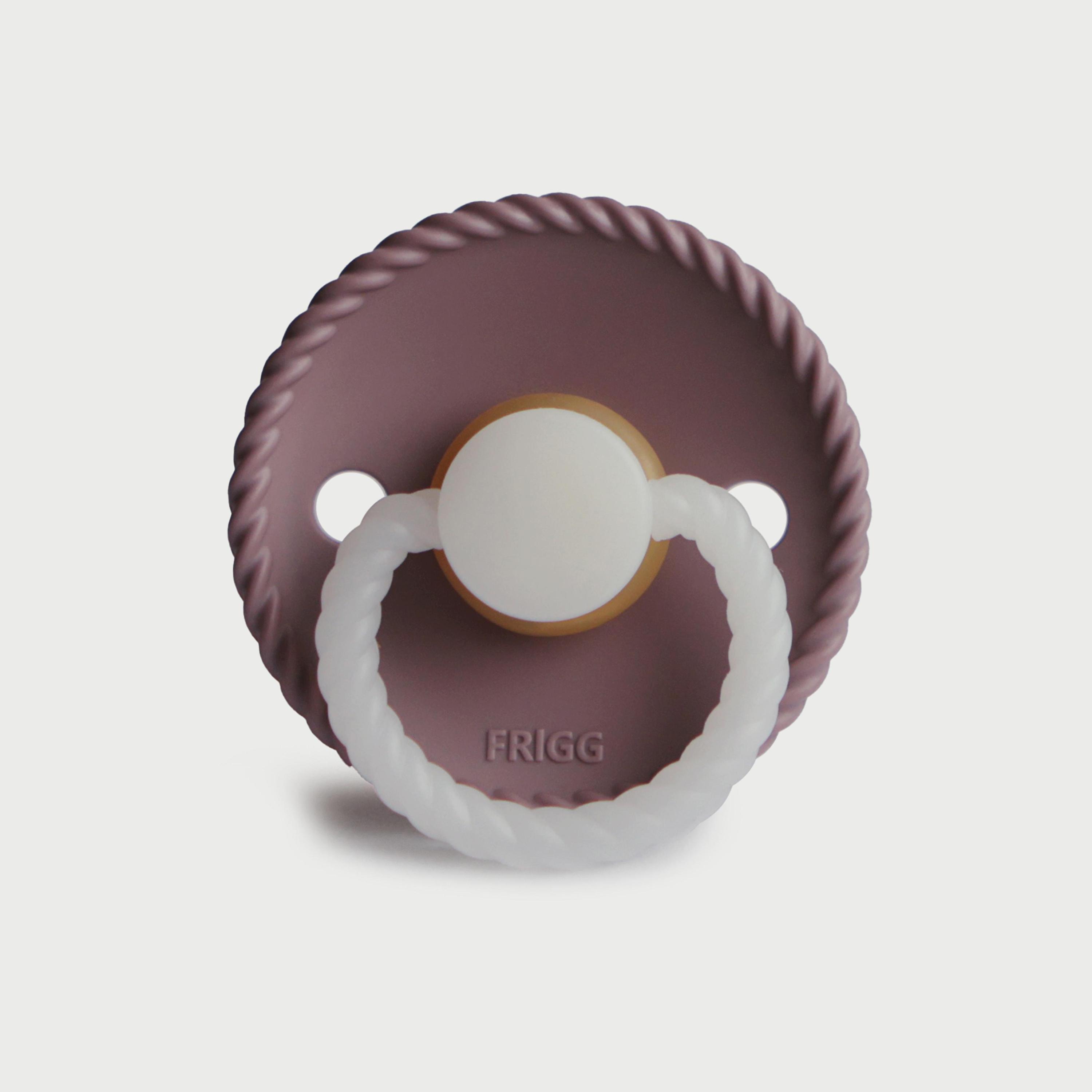 Frigg Rope Latex Baby Pacifier (0-6M), Twilight Mauve Night , Size 1-baby-feeding-pacifiers-image-2