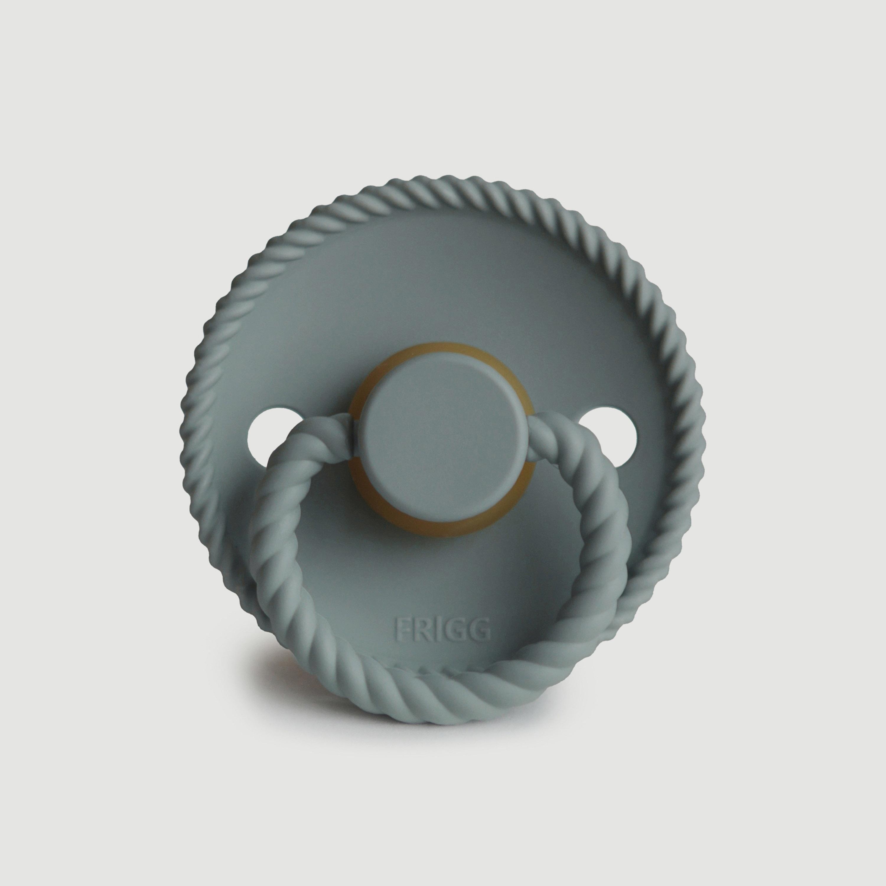 Frigg Rope Latex Baby Pacifier (6-18M), French Gray , Size 2-baby-feeding-pacifiers-image-2