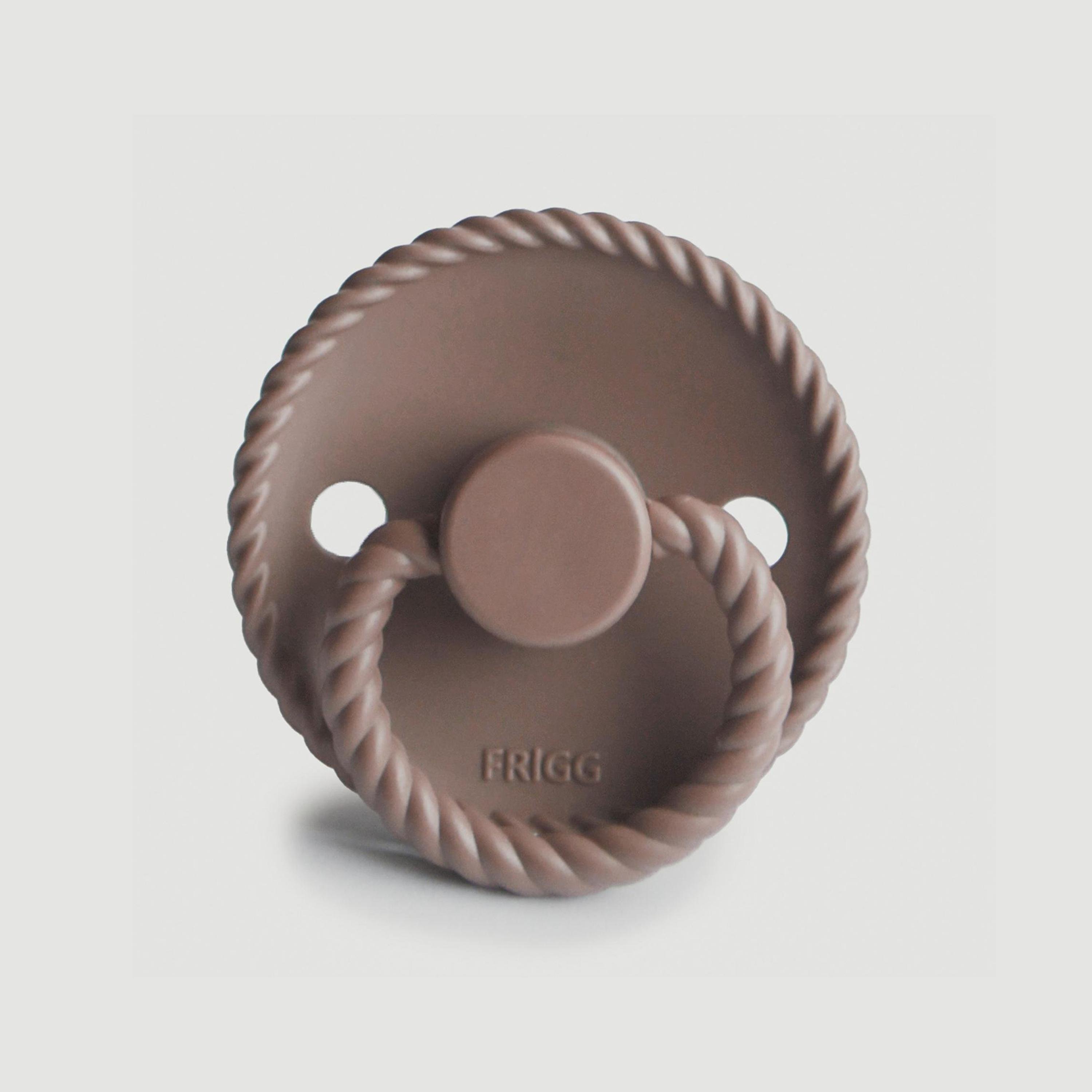 Frigg Rope Silicone Baby Pacifier (0-6M), Sepia , Size 1-baby-feeding-pacifiers-image-1