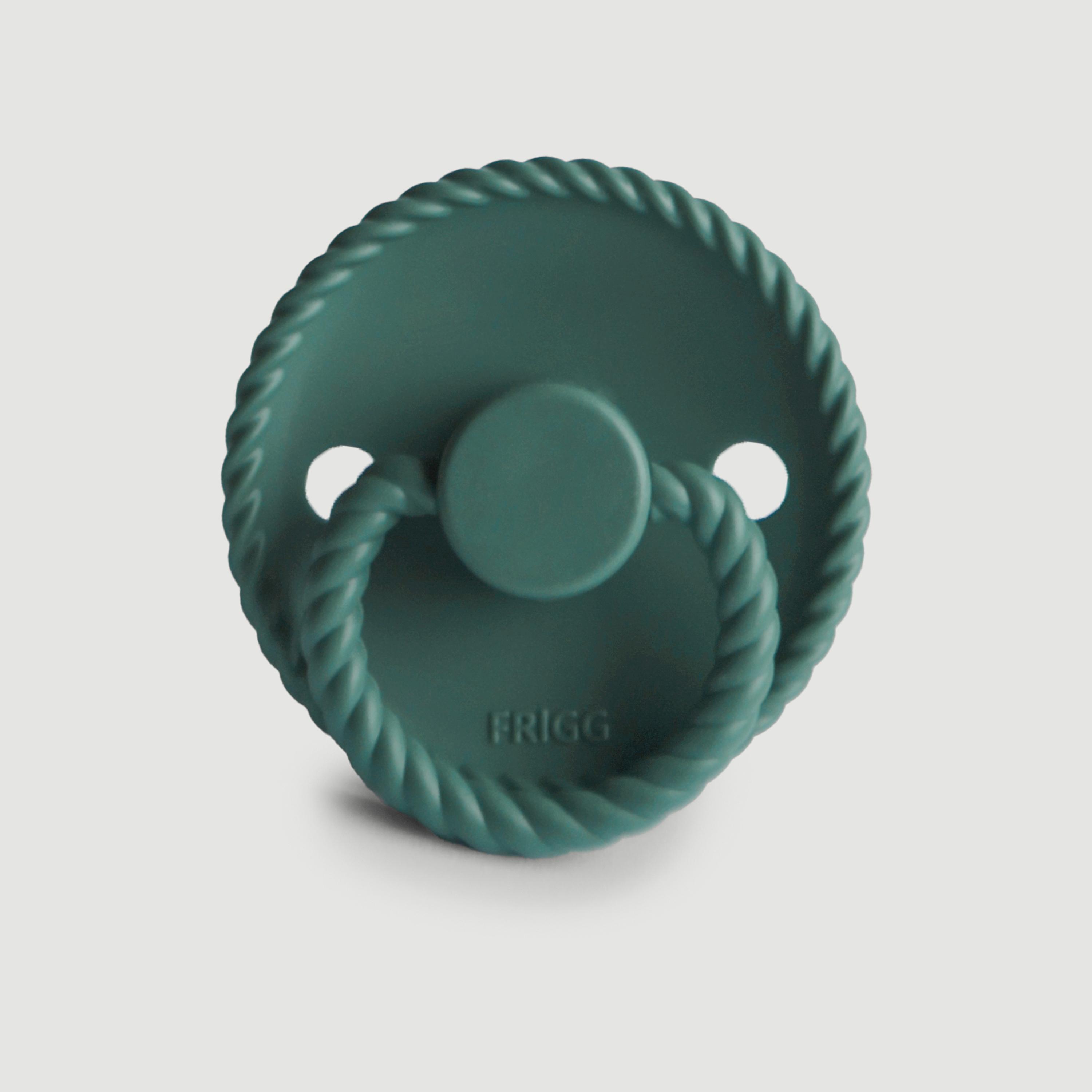 Frigg Rope Silicone Baby Pacifier (0-6M), Vintage Green , Size 1-baby-feeding-pacifiers-image-1