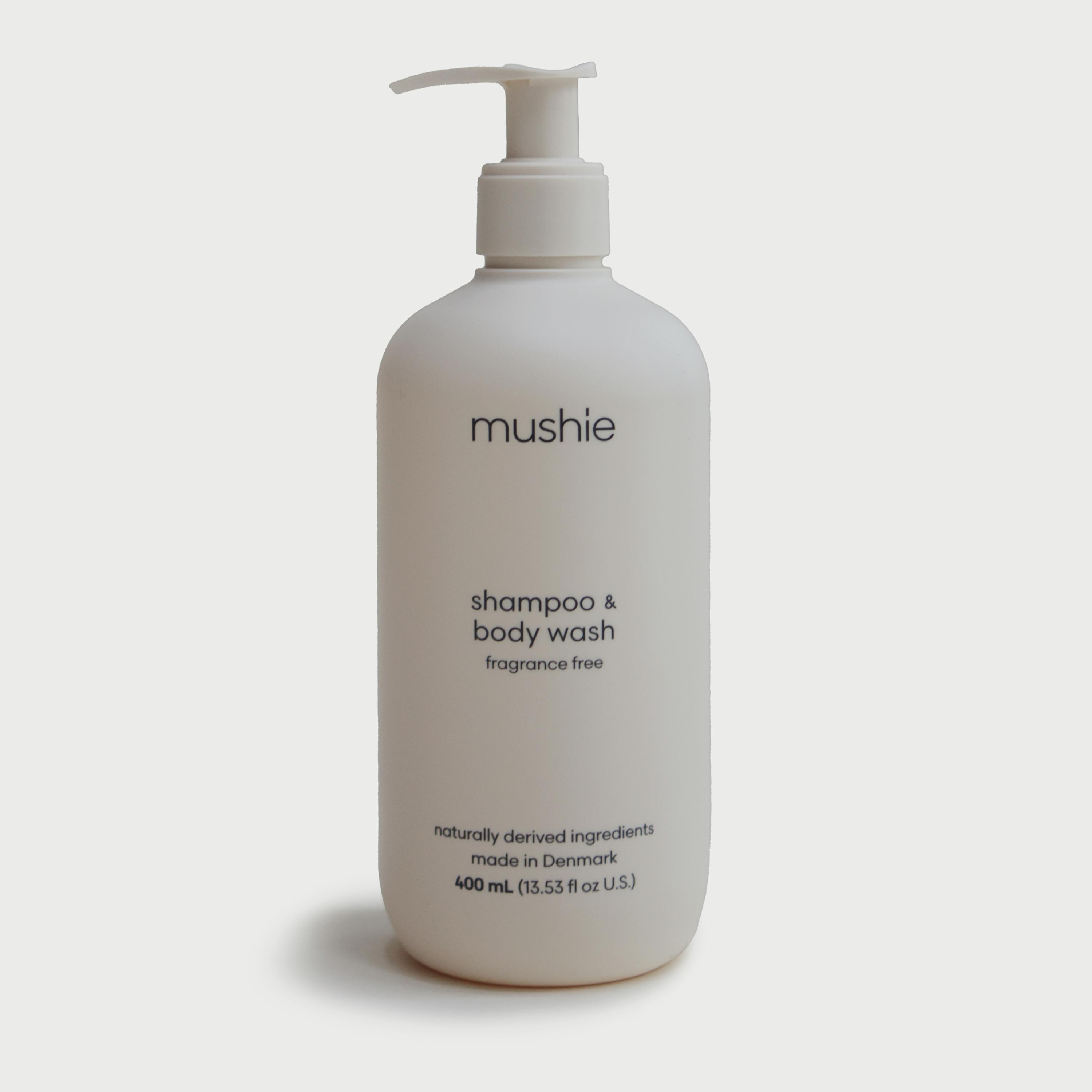 Mushie Baby Shampoo & Body Wash Fragrance Free - 400 ml-baby-bathandcare-hairbodyskincare-image-1
