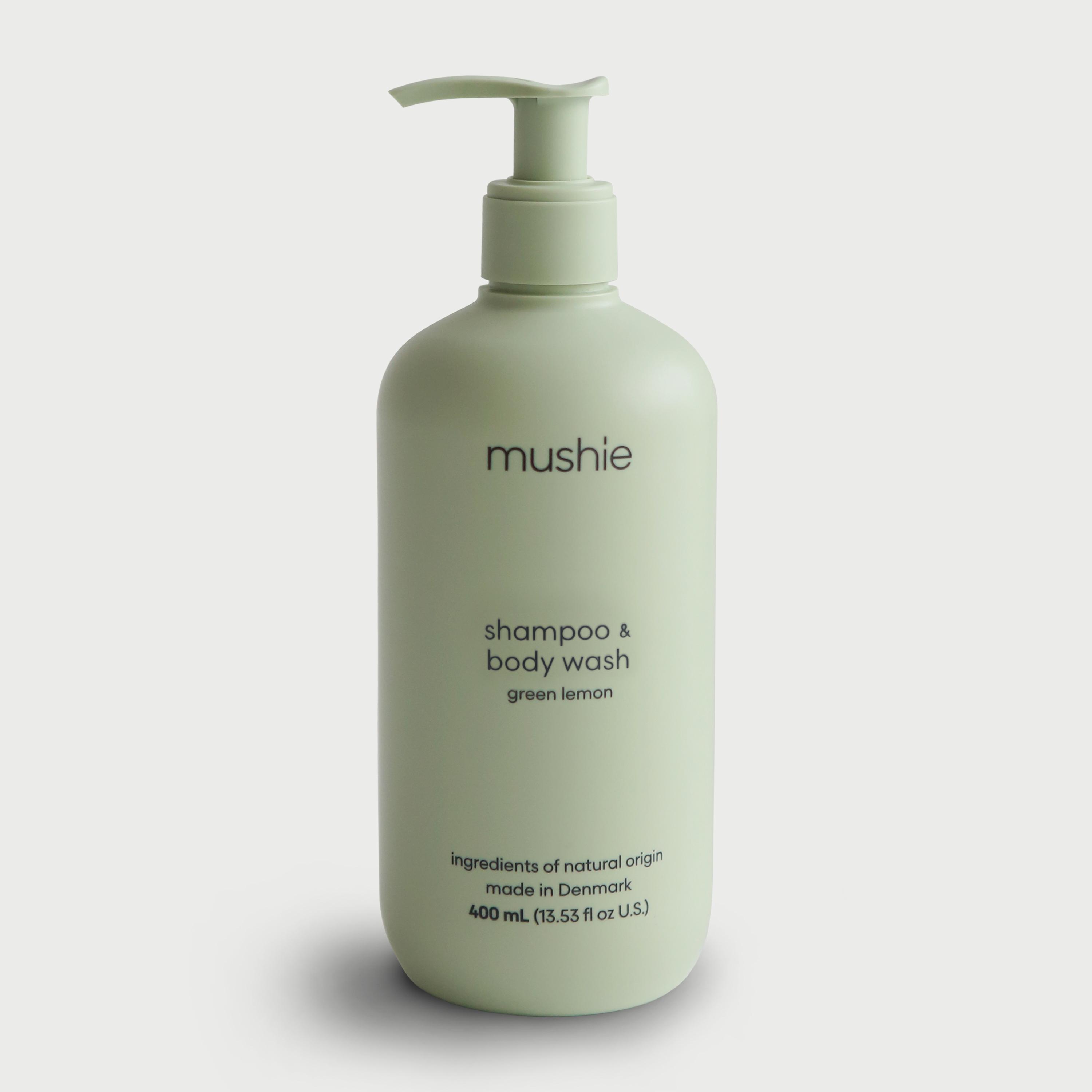 Mushie Baby Shampoo & Body Wash Green Lemon - 400 ml-baby-bathandcare-hairbodyskincare-image-1