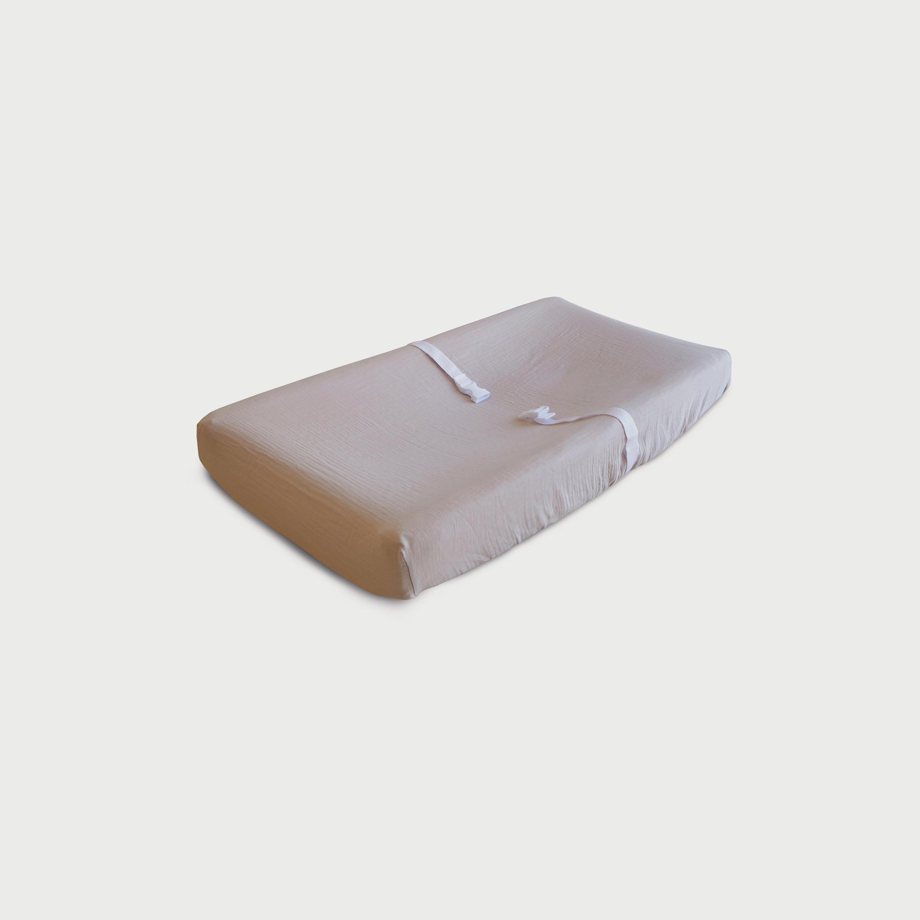 Mushie Changing Pad Cover Blush-baby-diapering-changingmats-image-1