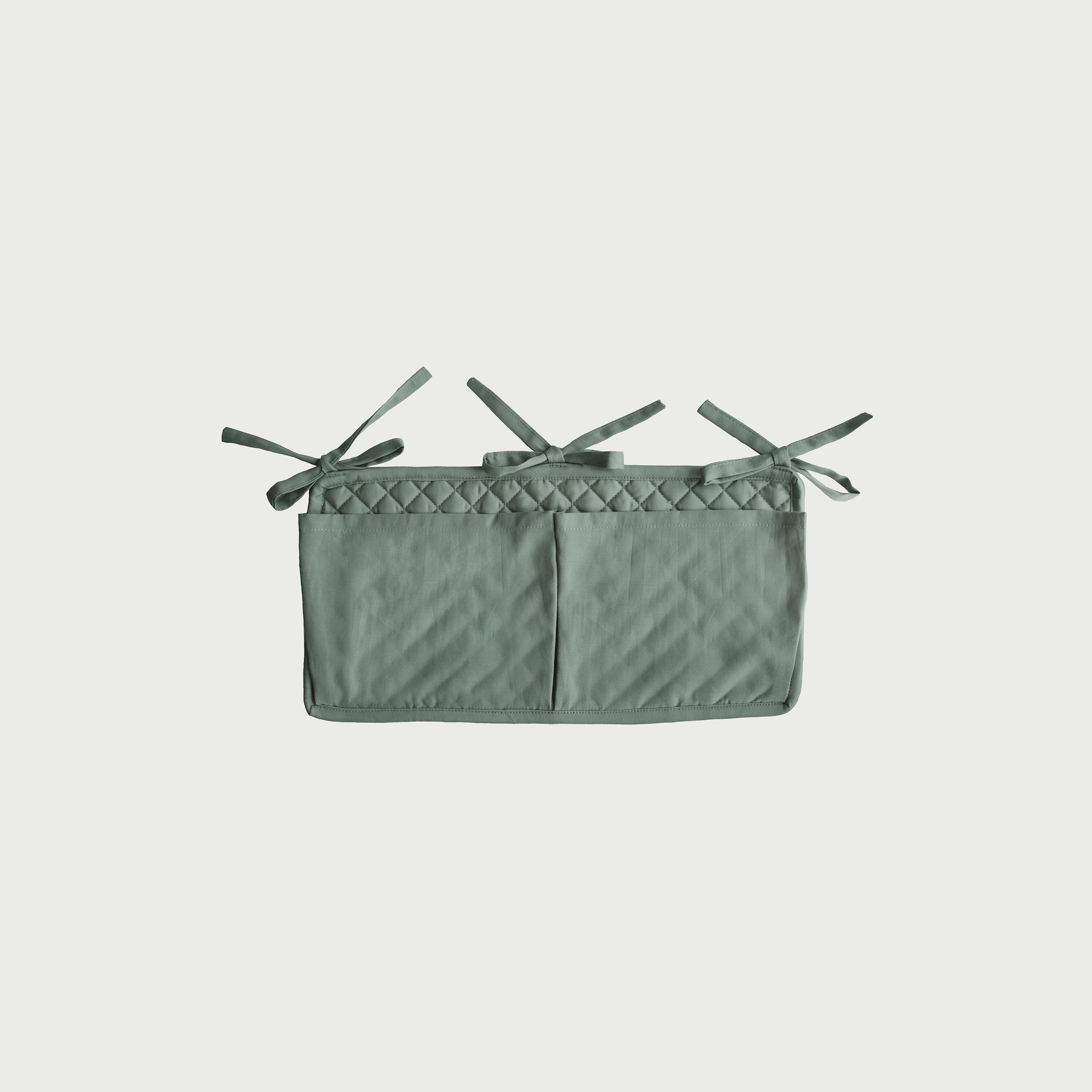 Mushie Crib Pocket Roman Green-baby-nursery-furniture-cribsandbeds-cribaccessories-image-1