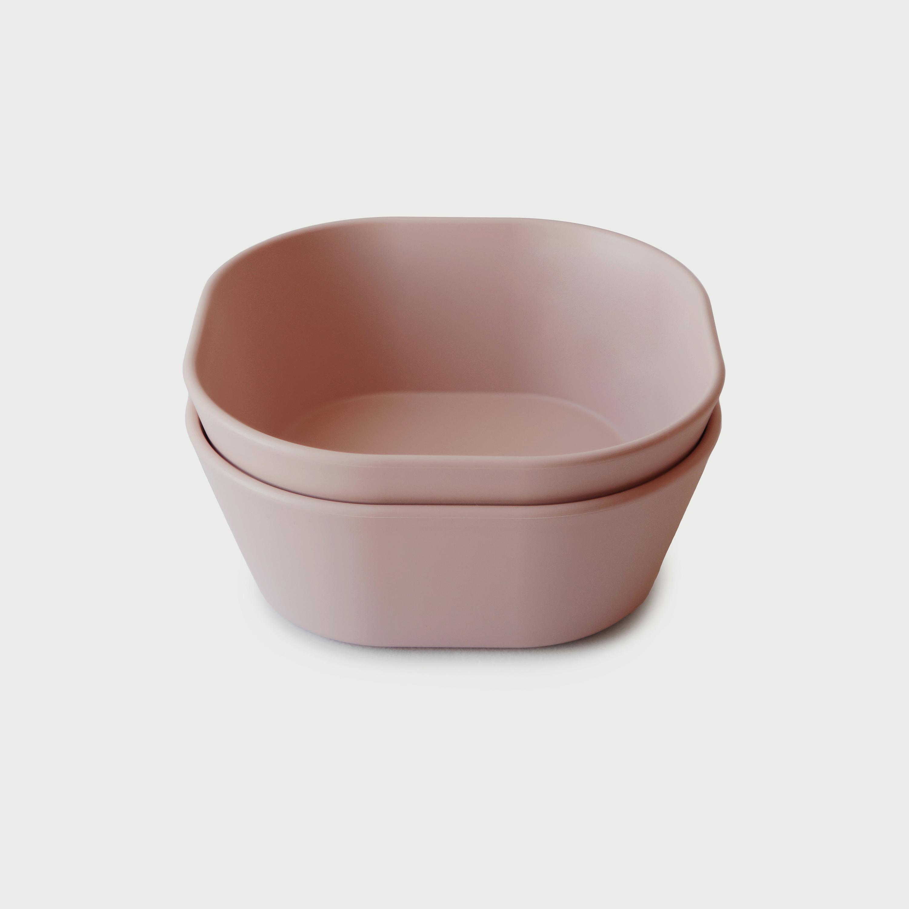 Mushie Dinner Bowl Square Blush-baby-feeding-mealtimeessentials-image-1