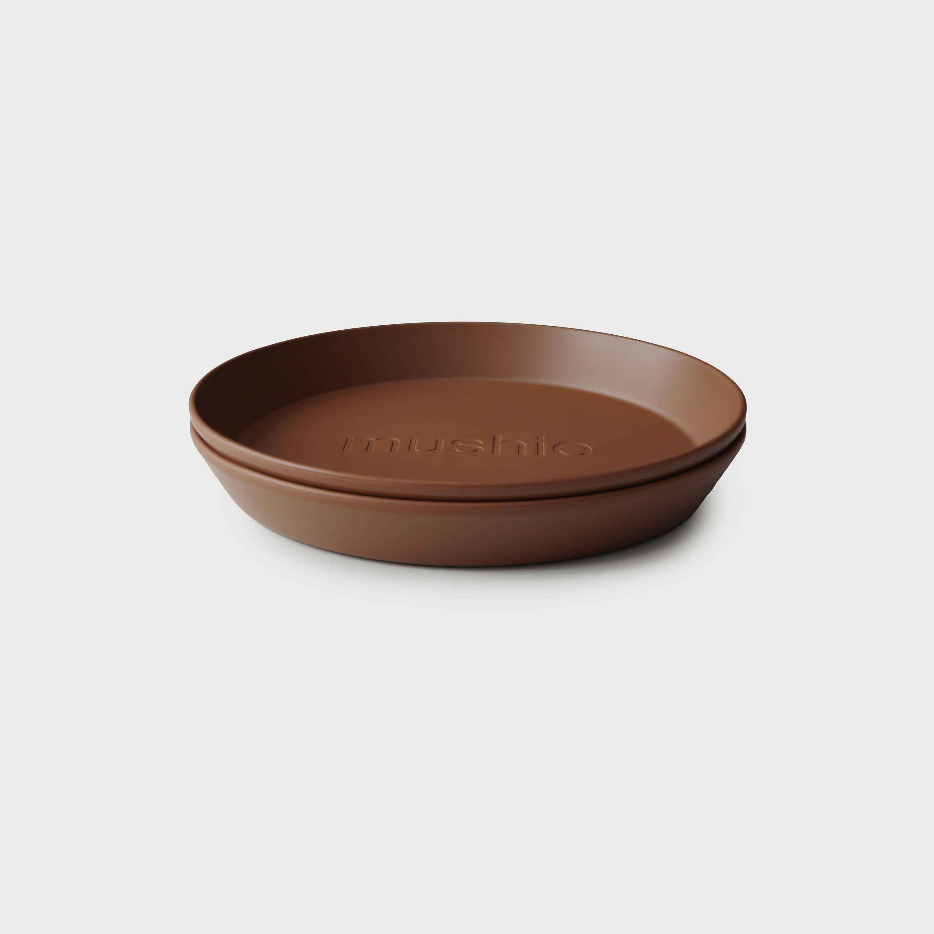 Mushie Dinner Plate Round Caramel-baby-feeding-mealtimeessentials-image-1