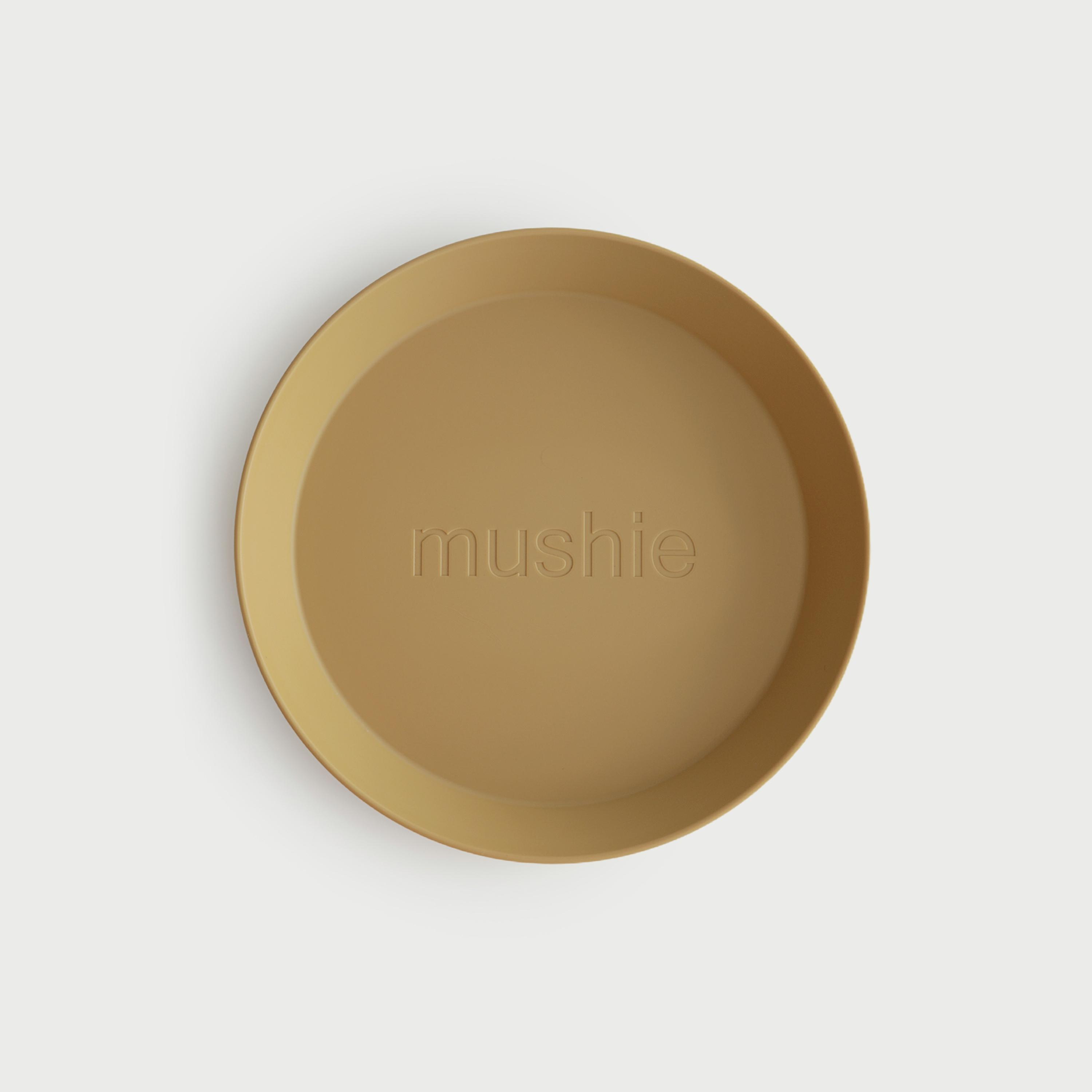 Mushie Dinner Plate Round Mustard-baby-feeding-mealtimeessentials-image-2