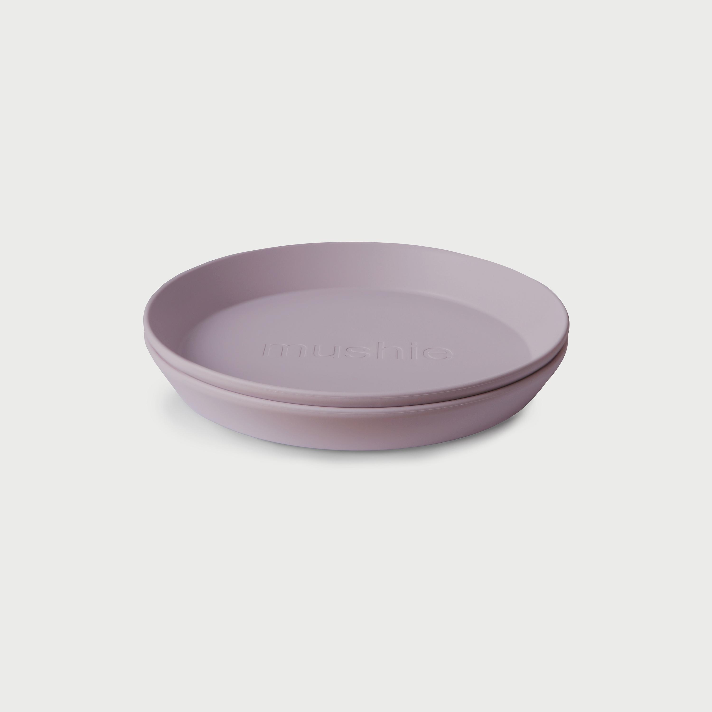 Mushie Dinner Plate Round Soft Lilac-baby-feeding-mealtimeessentials-image-1