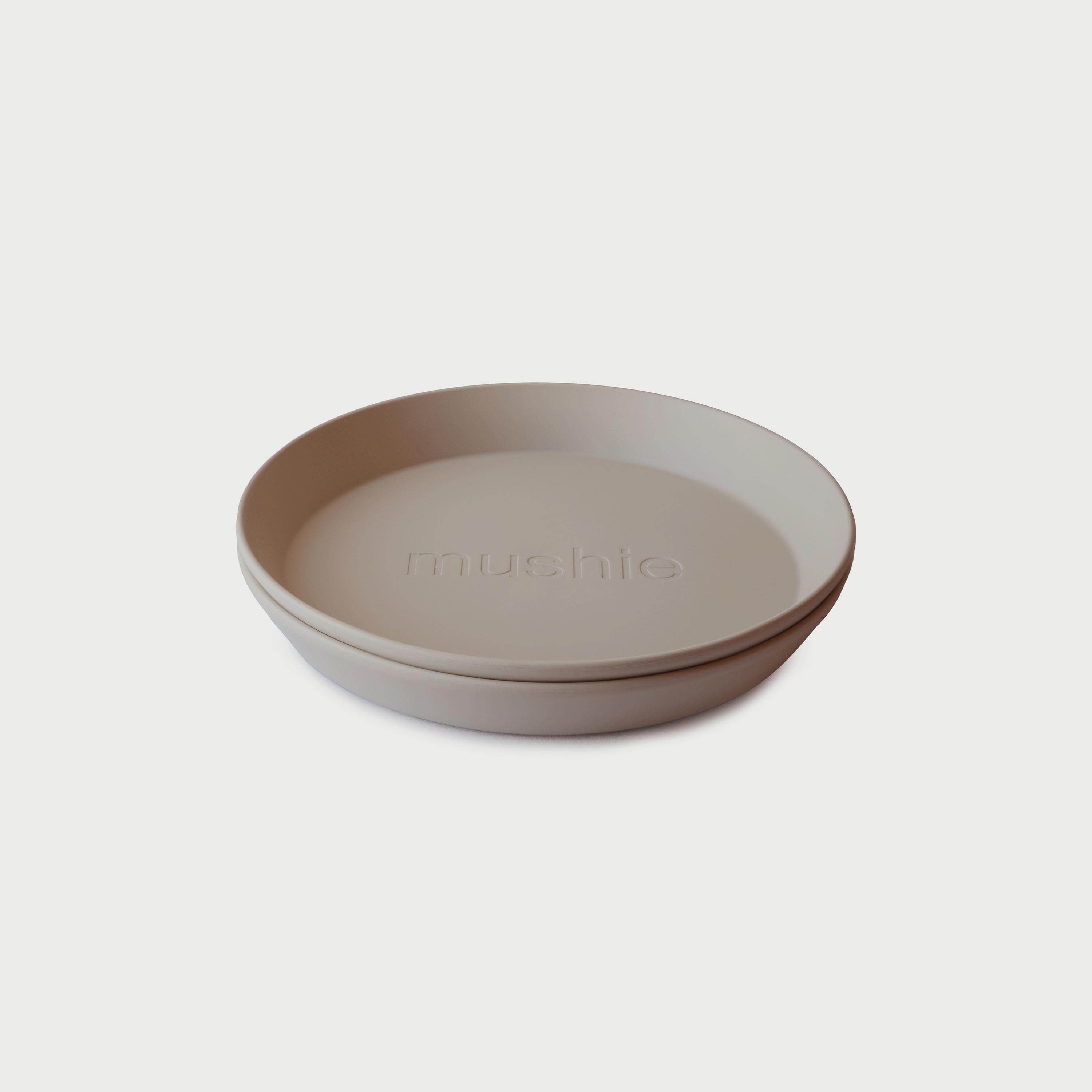 Mushie Dinner Plate Round Vanilla-baby-feeding-mealtimeessentials-image-1