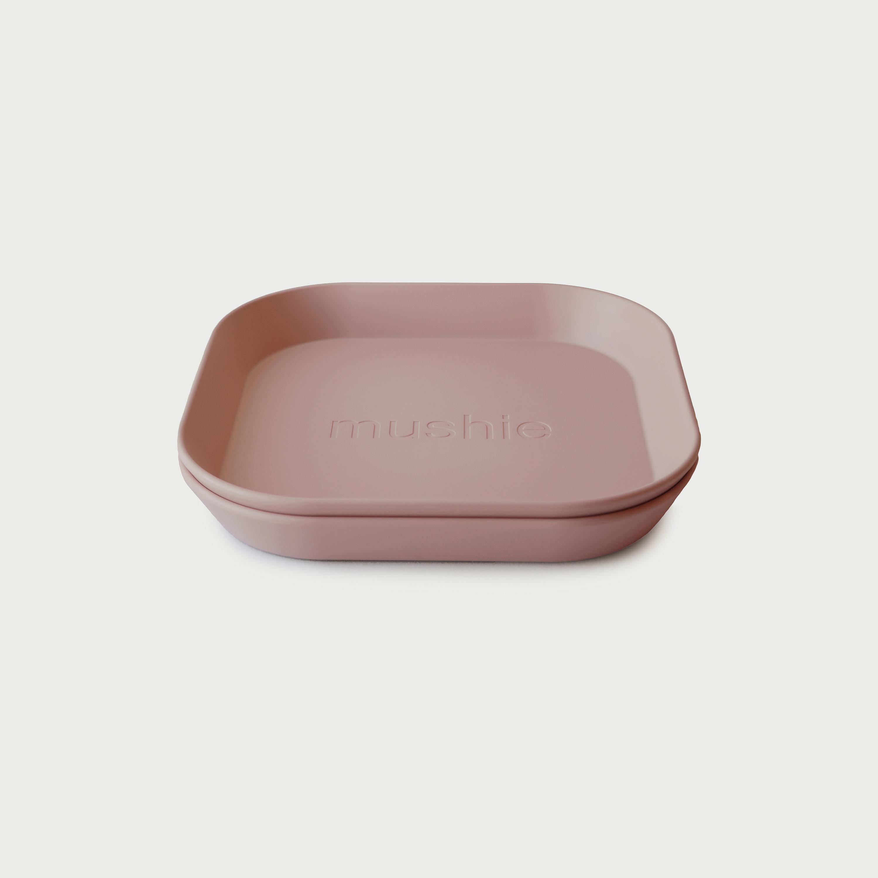 Mushie Dinner Plate Square Blush-baby-feeding-mealtimeessentials-image-1