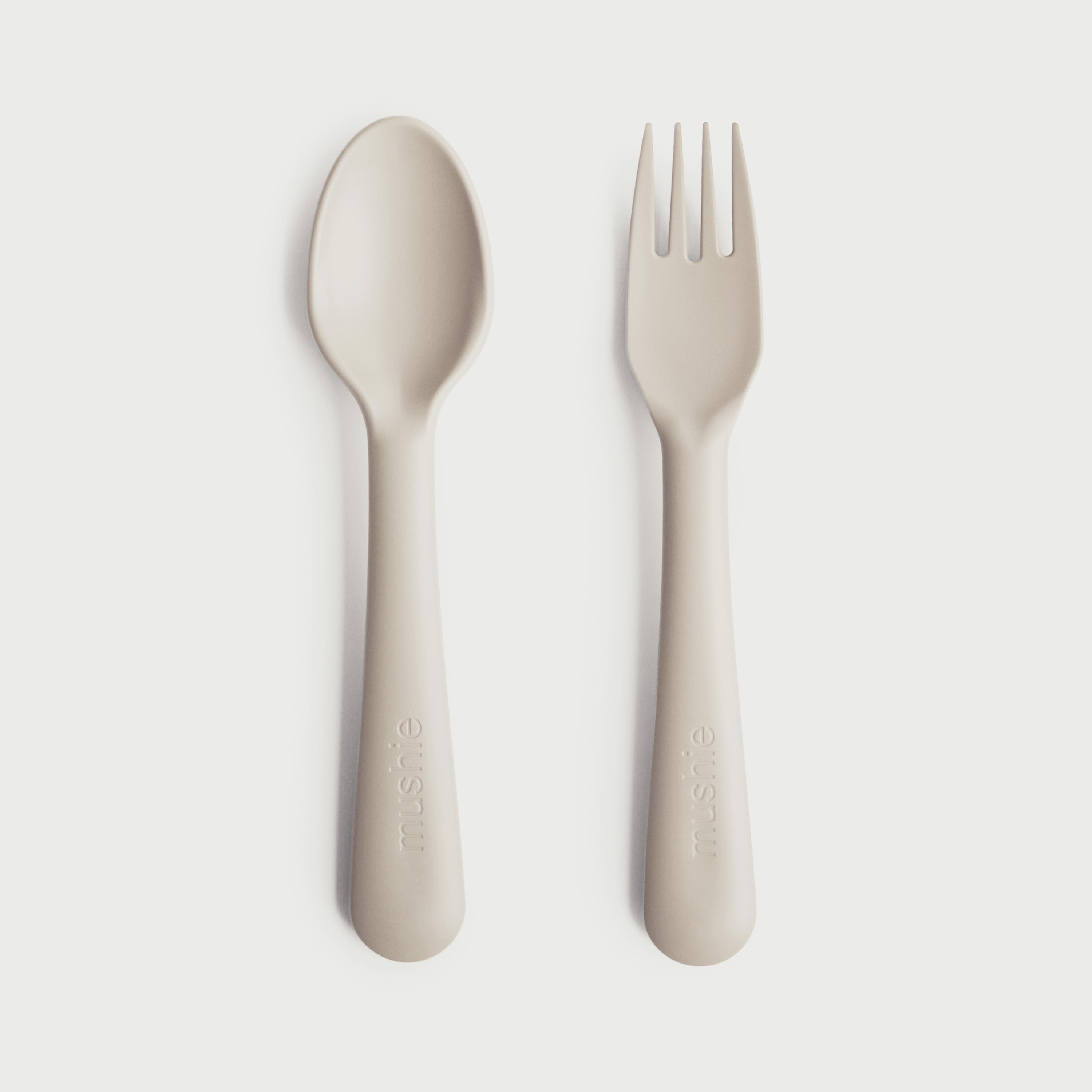 Mushie Fork & Spoon Ivory-baby-feeding-mealtimeessentials-image-1