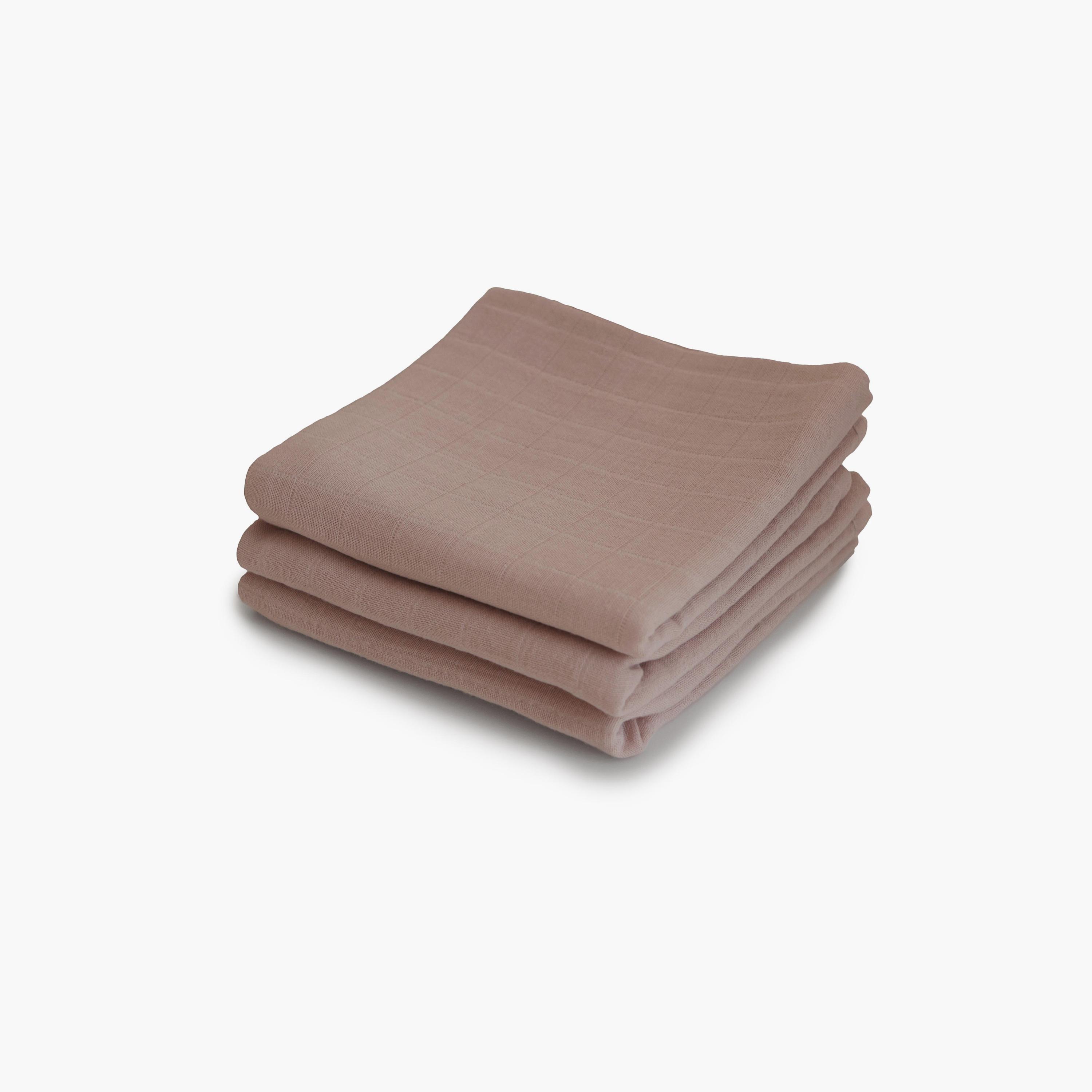 Mushie 3-Piece Muslin Cloth Natural - 58.42 x 59.69 cm-baby-bathandcare-towels-image-1