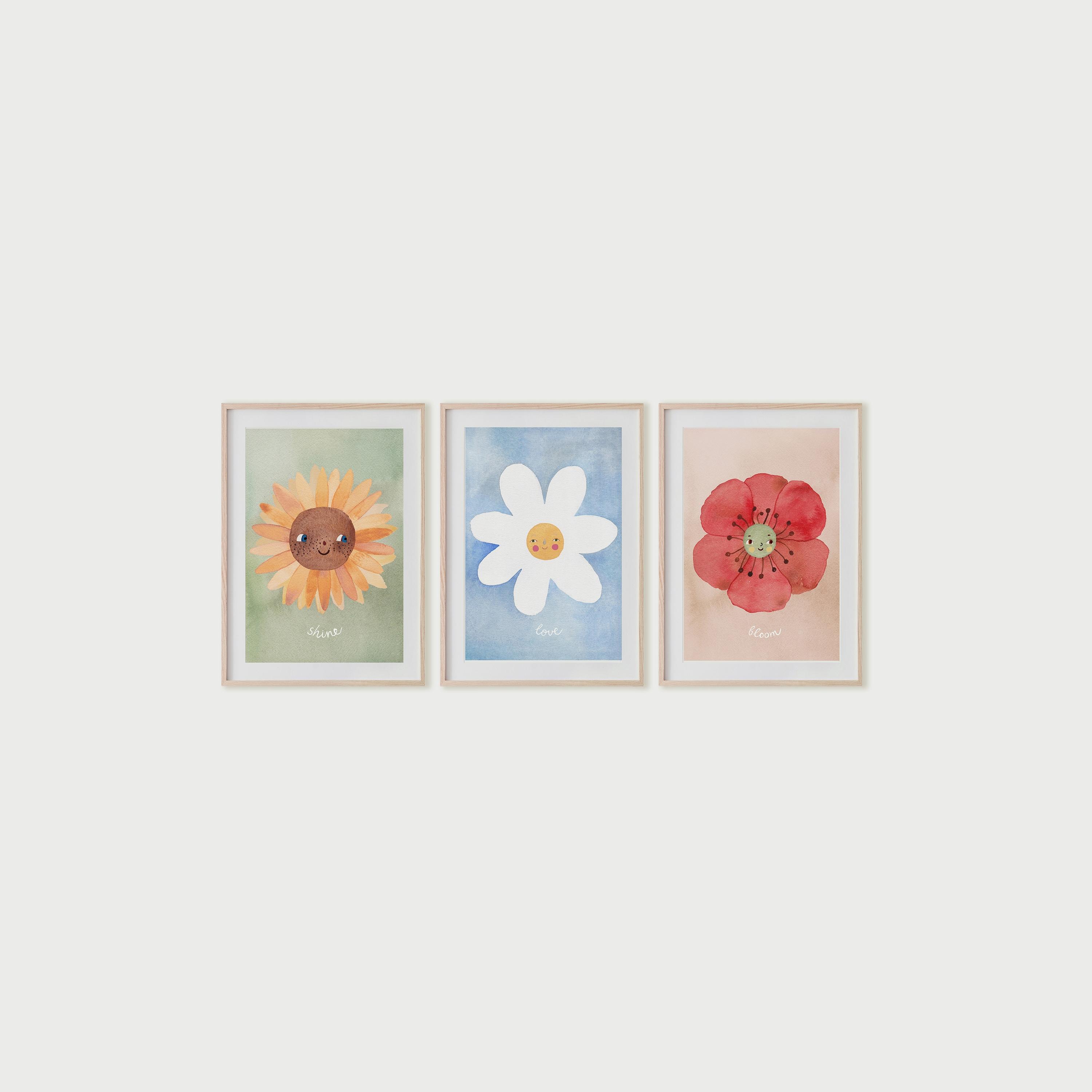 Mushie Posters 3-Pack Floral-baby-nursery-roomdecor-image-1