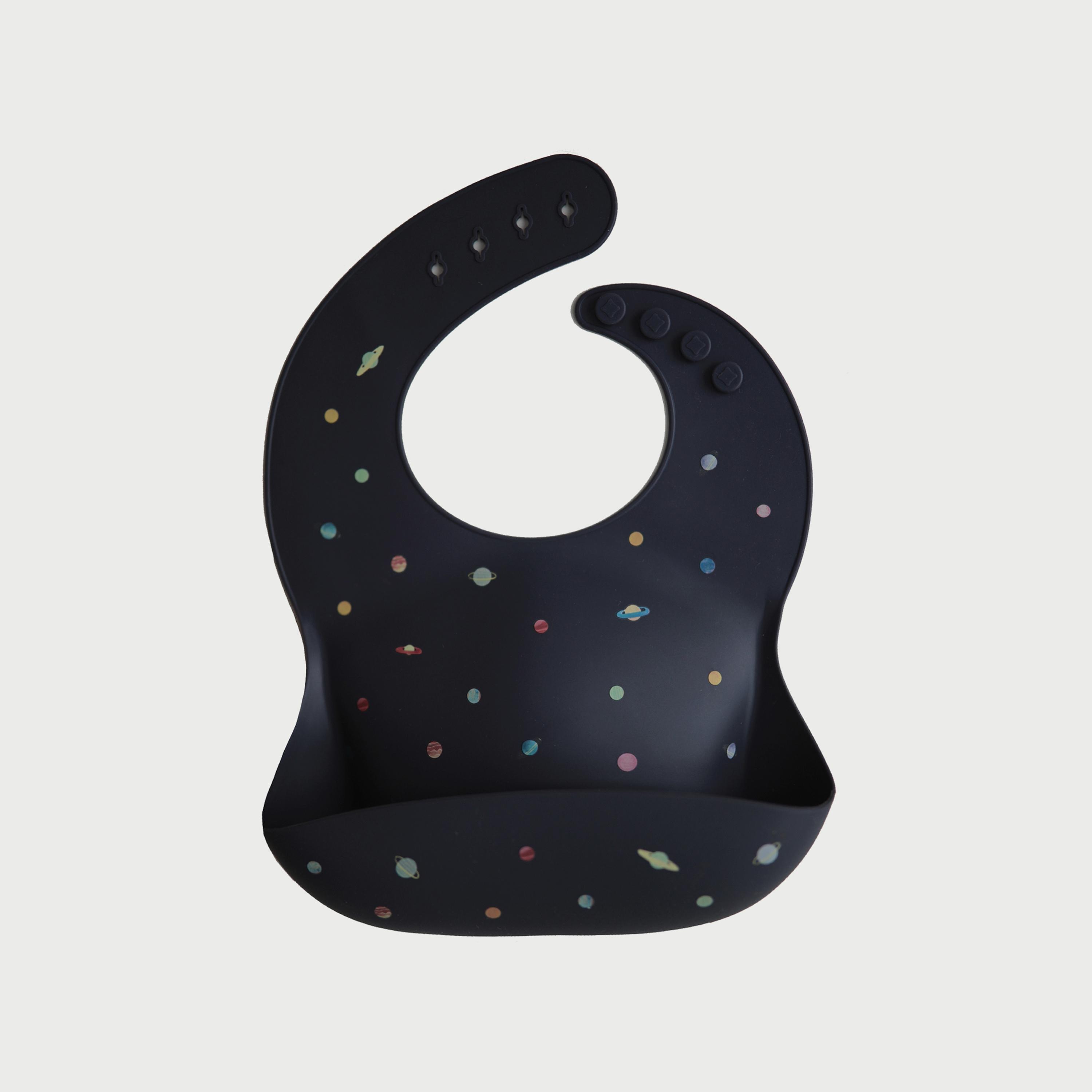 Mushie Silicone Bib Planets-baby-feeding-bibs-image-1