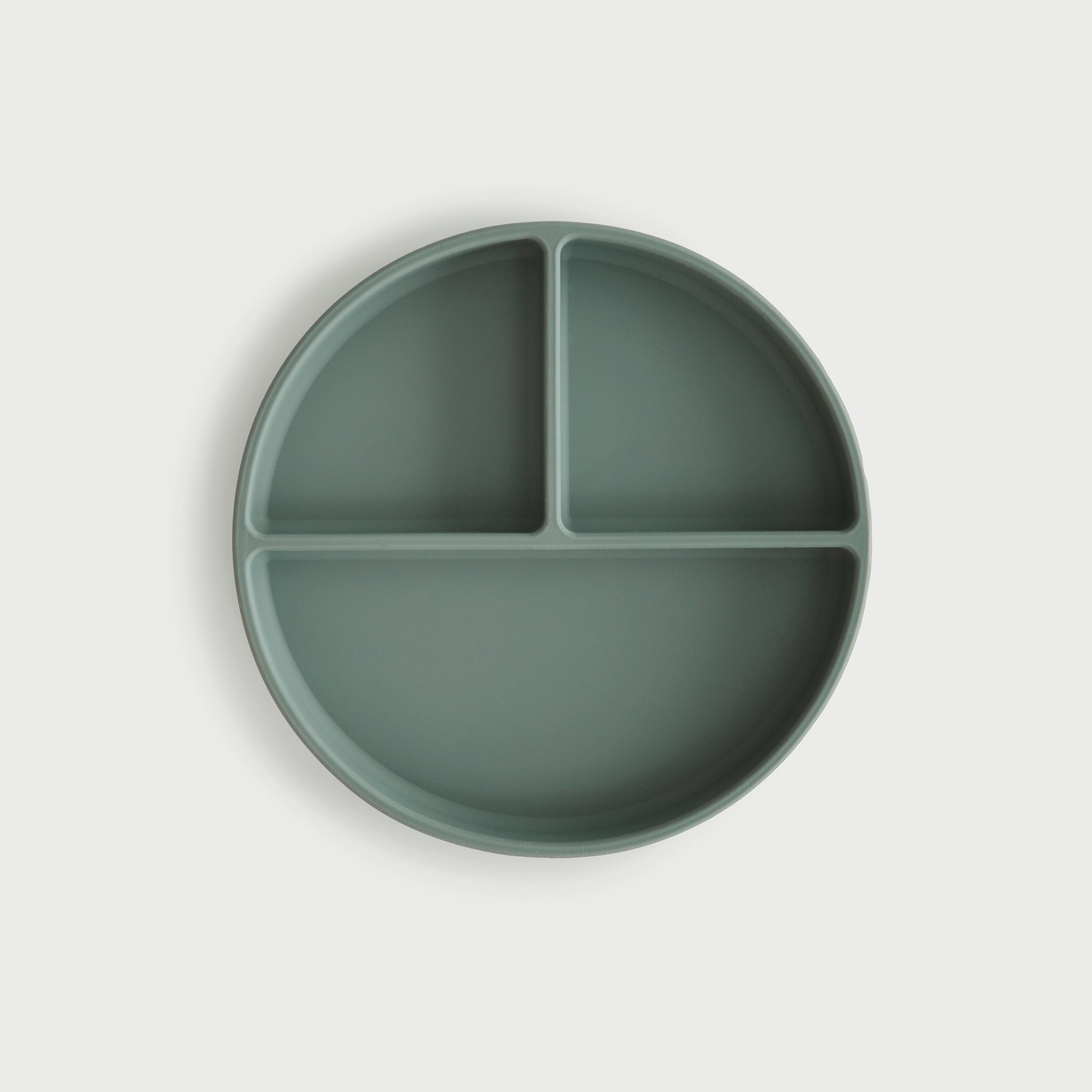 Mushie Silicone Plate Cambridge Blue-baby-feeding-mealtimeessentials-image-1