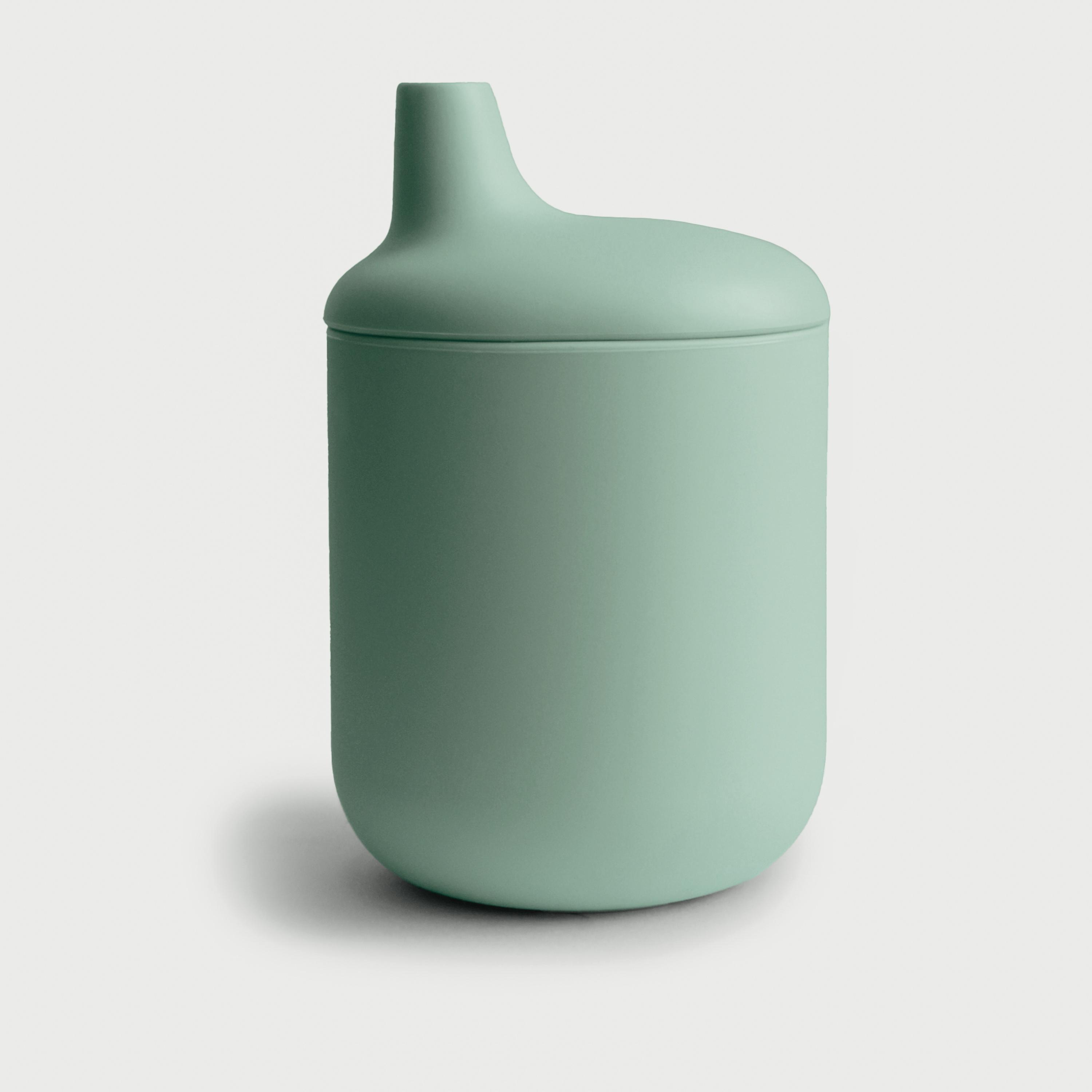 Mushie Silicone Sippy Cup Cambridge Blue-baby-feeding-mealtimeessentials-image-1