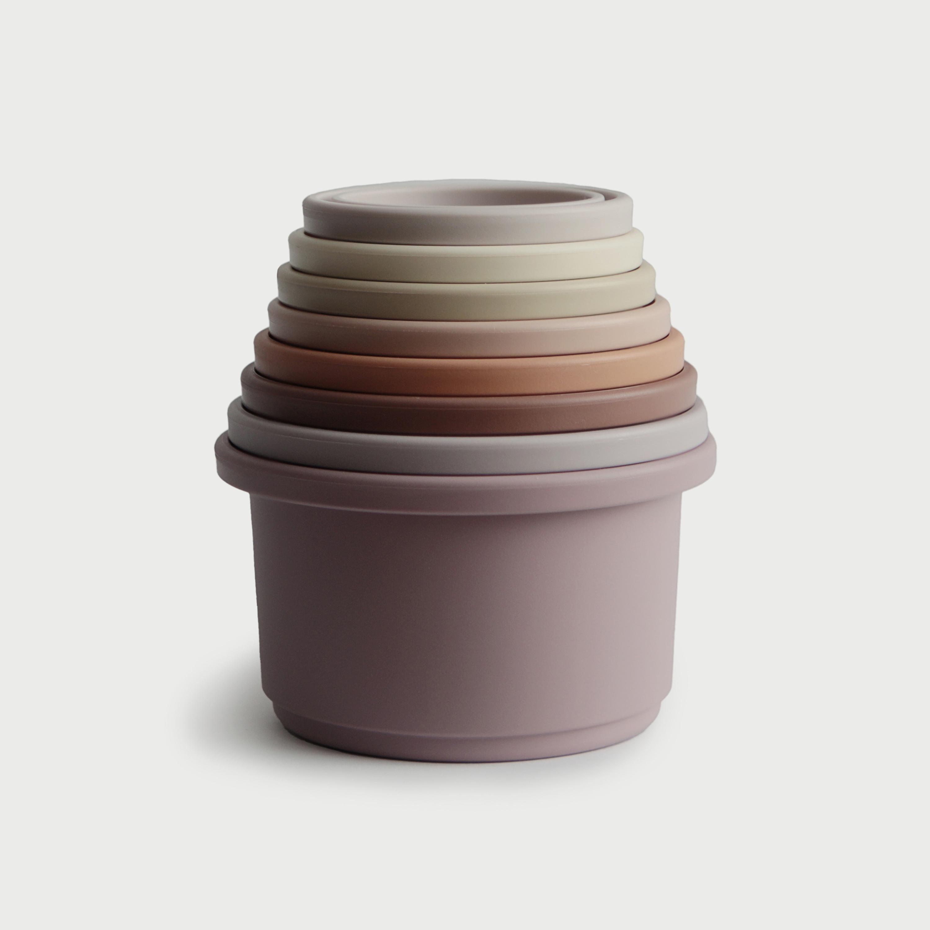 Mushie Stacking Cups Petal-toys-babyandtoddlertoys-stackingandnestingtoys-image-1