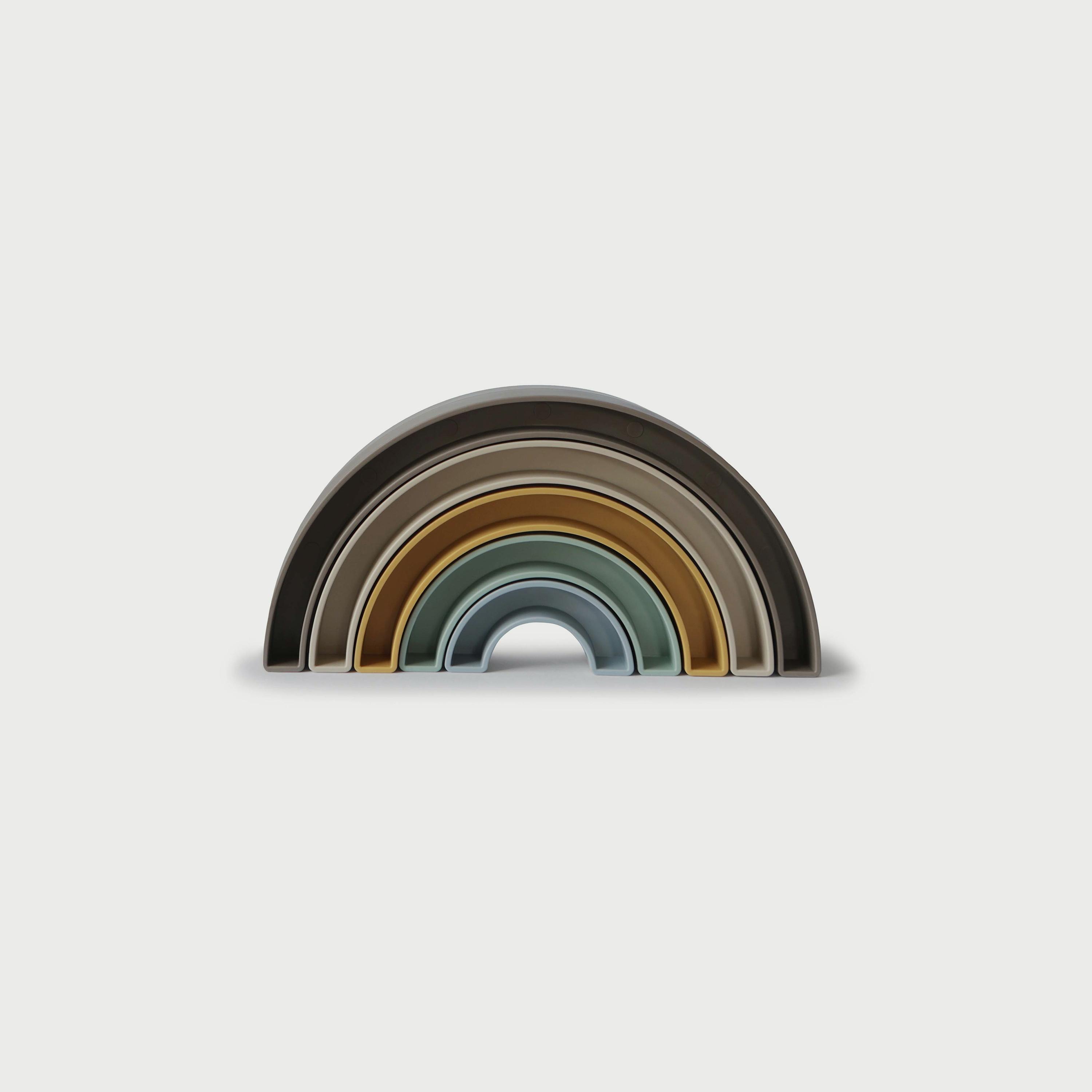 Mushie Stacking Rainbow Hillside-toys-babyandtoddlertoys-stackingandnestingtoys-image-1