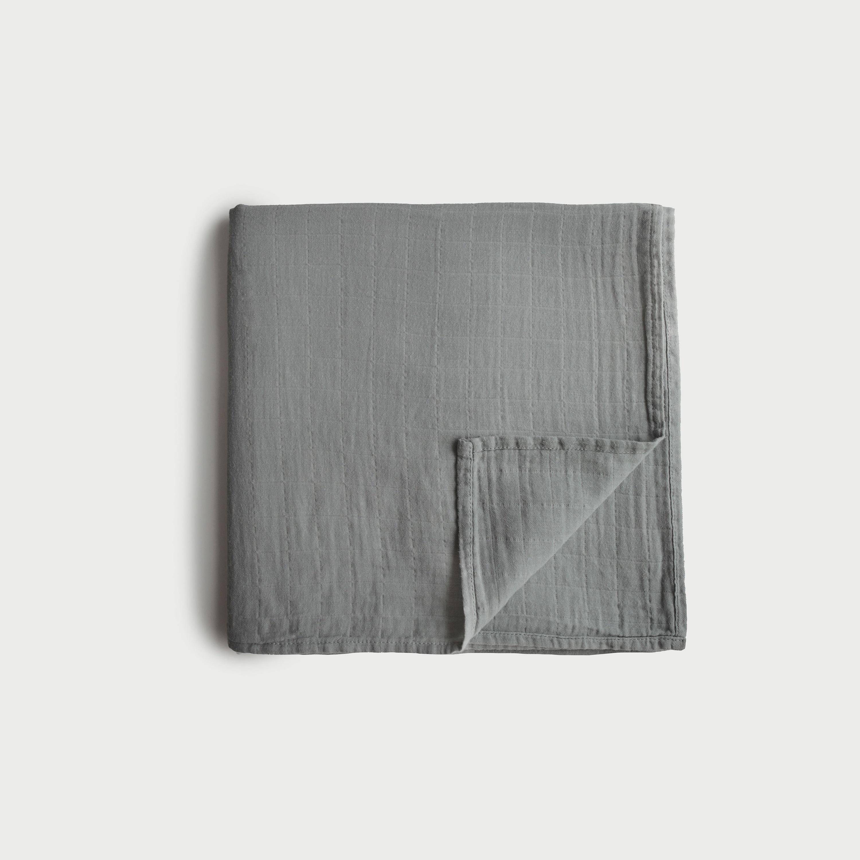 Mushie Swaddle Belgian Grey-baby-nursery-blanketsandswaddles-swaddlesandsleepingbags-image-1