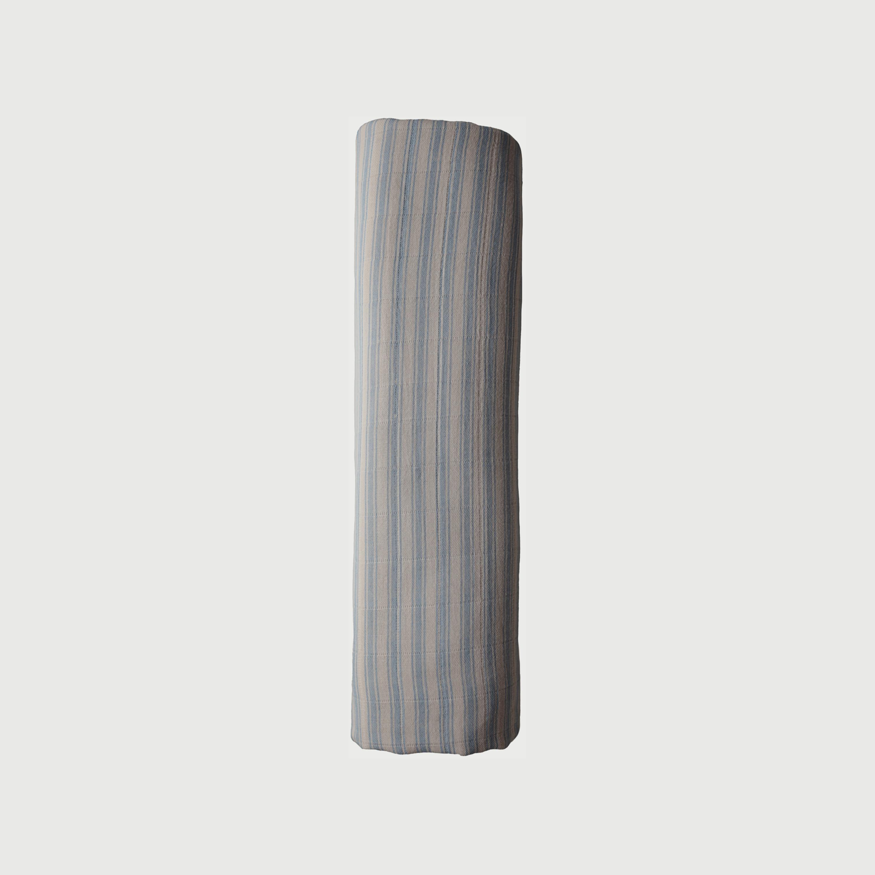 Mushie Swaddle Blue Stripe-baby-nursery-blanketsandswaddles-swaddlesandsleepingbags-image-2