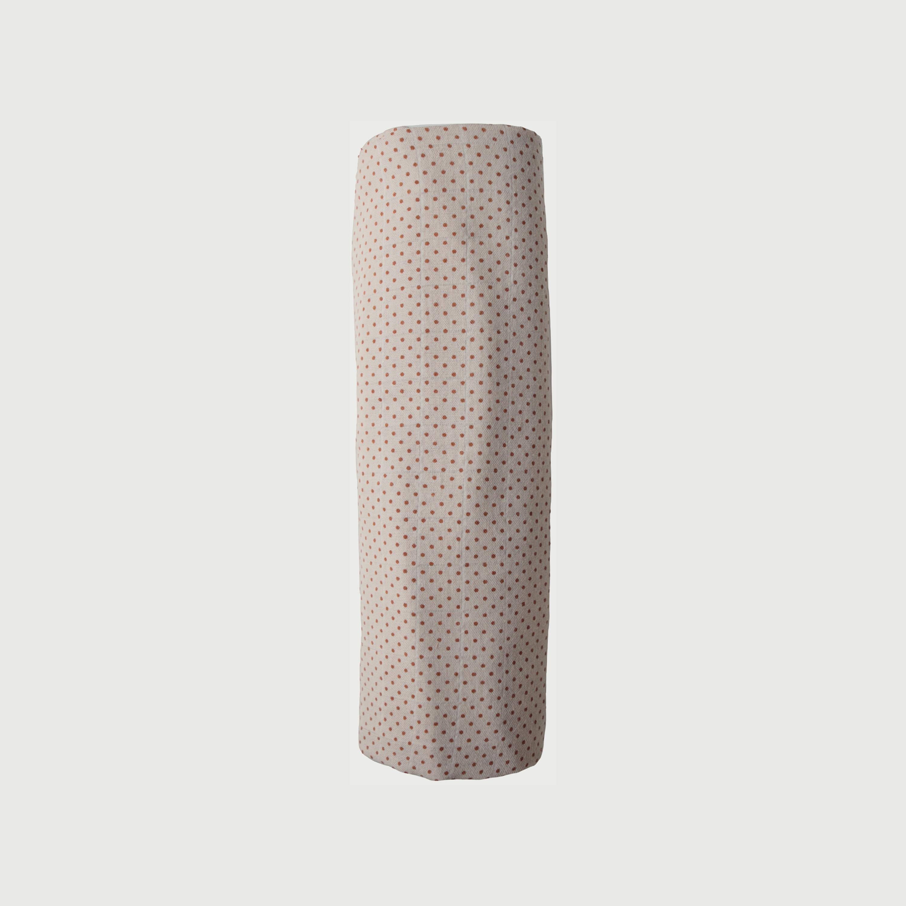 Mushie Swaddle Caramel Polka Dots-baby-nursery-blanketsandswaddles-swaddlesandsleepingbags-image-2