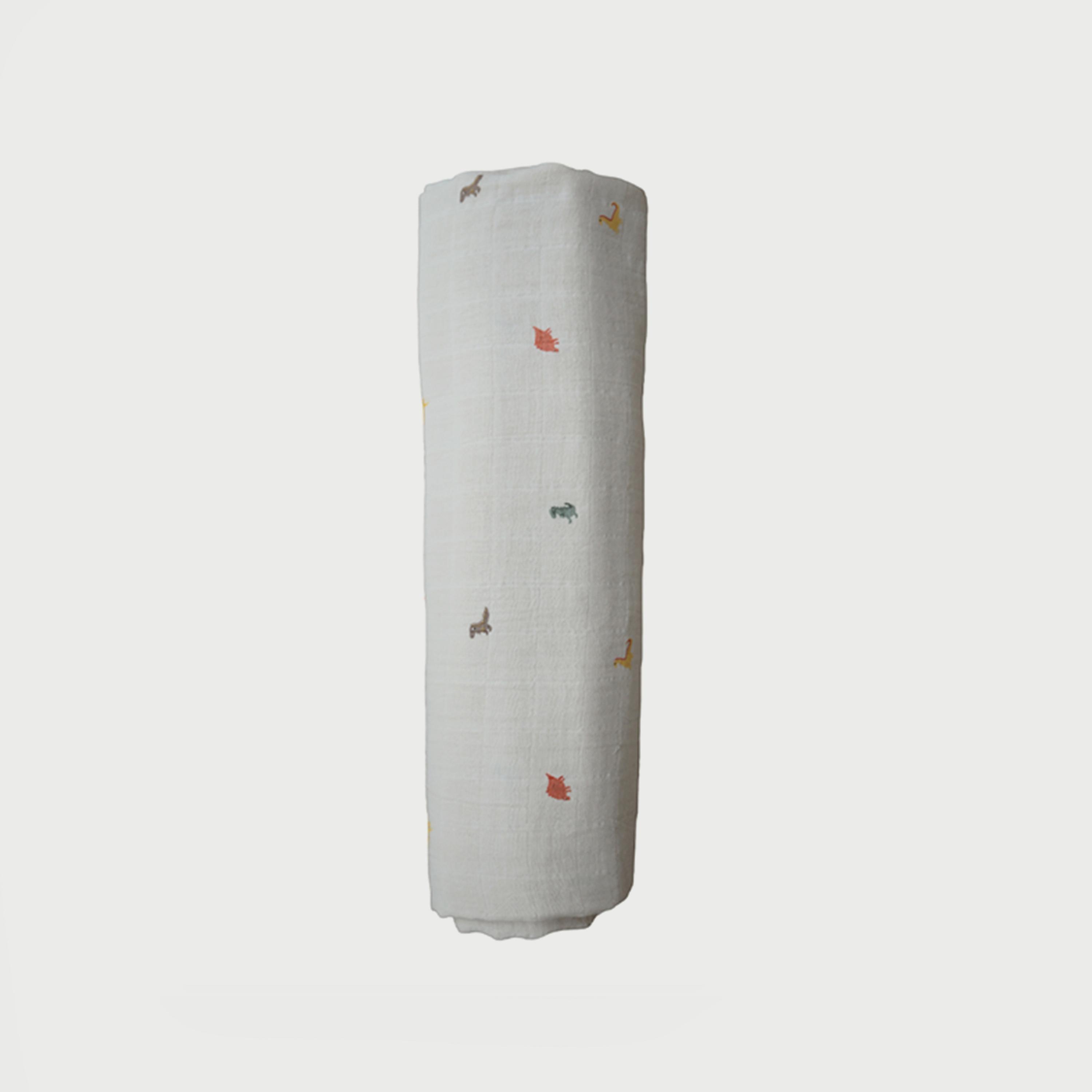 Mushie Swaddle Dinosaurs-baby-nursery-blanketsandswaddles-swaddlesandsleepingbags-image-2
