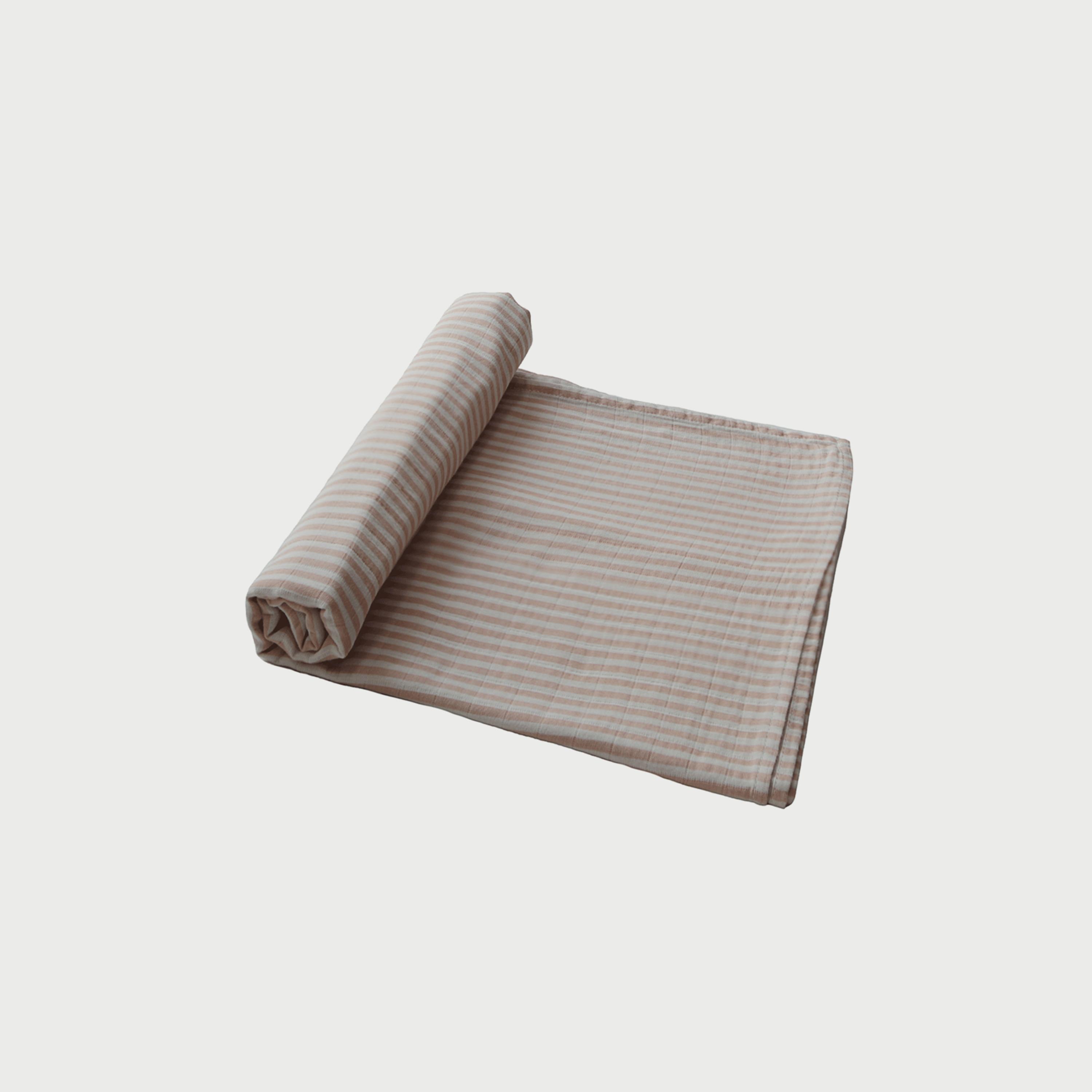 Mushie Swaddle Natural Stripe-baby-nursery-blanketsandswaddles-swaddlesandsleepingbags-image-2