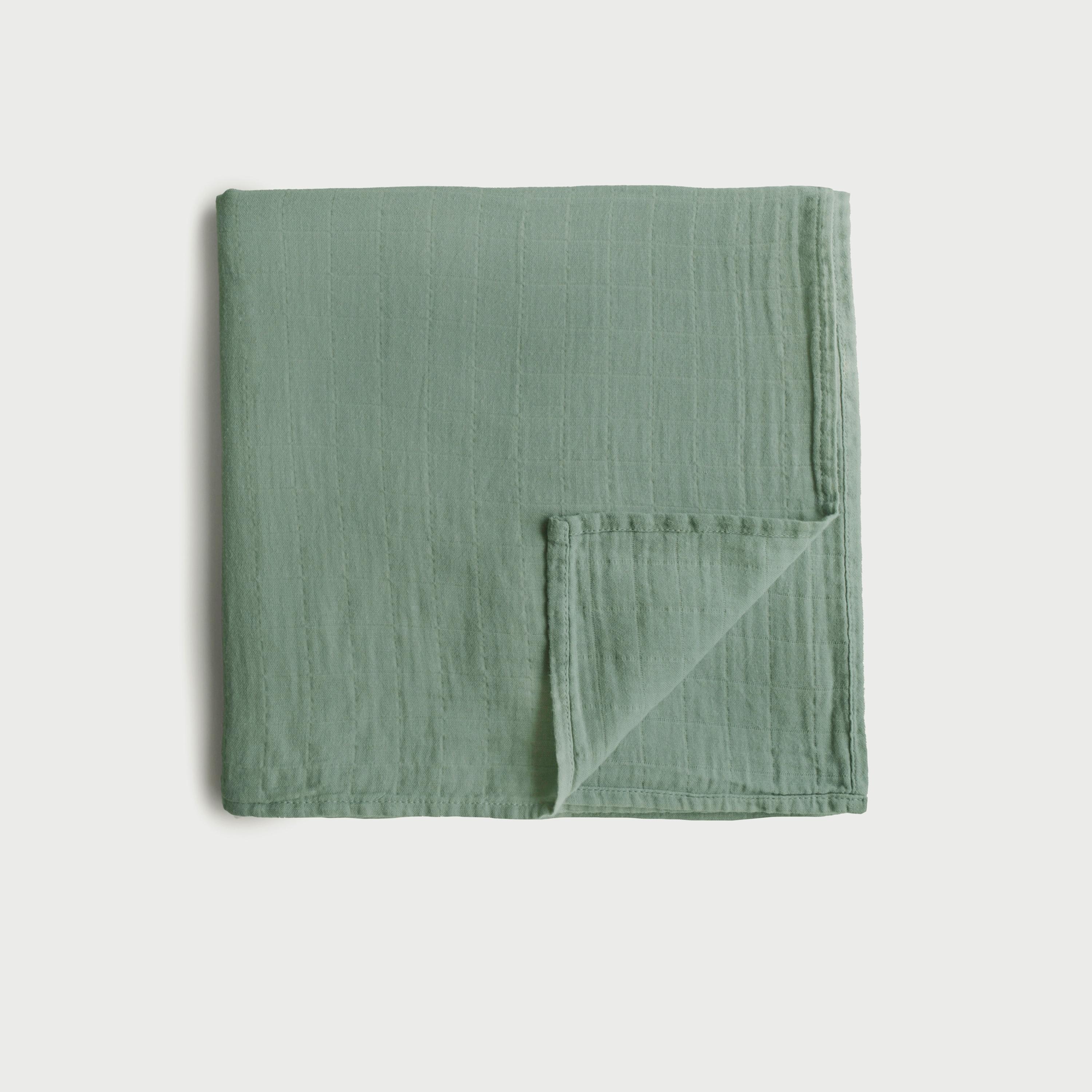 Mushie Swaddle Roman Green-baby-nursery-blanketsandswaddles-swaddlesandsleepingbags-image-1