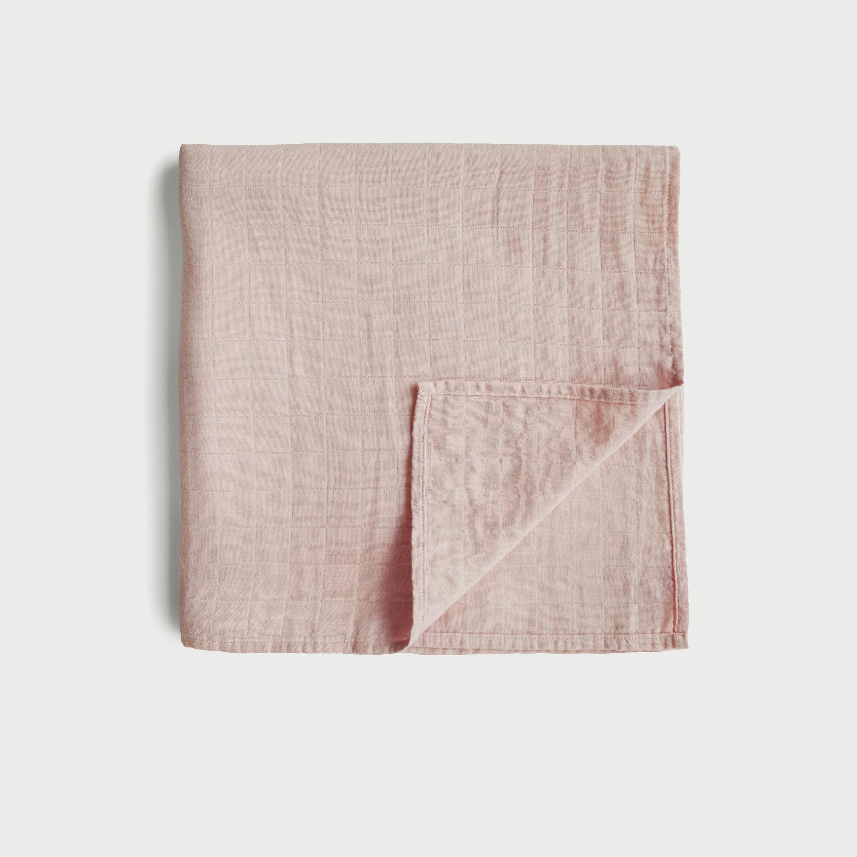 Mushie Swaddle Rose Vanilla-baby-nursery-blanketsandswaddles-swaddlesandsleepingbags-image-1