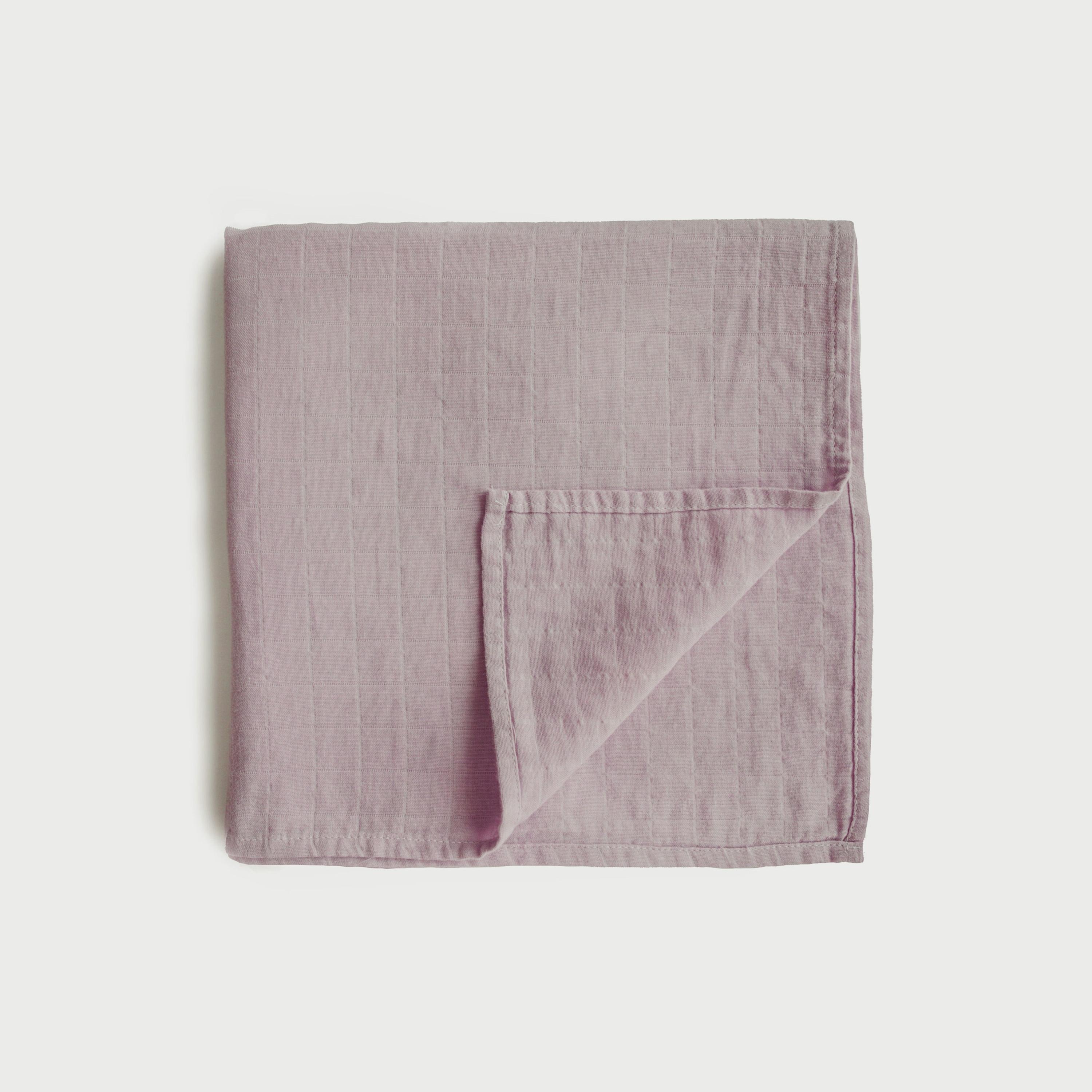 Mushie Swaddle Soft Mauve-baby-nursery-blanketsandswaddles-swaddlesandsleepingbags-image-1