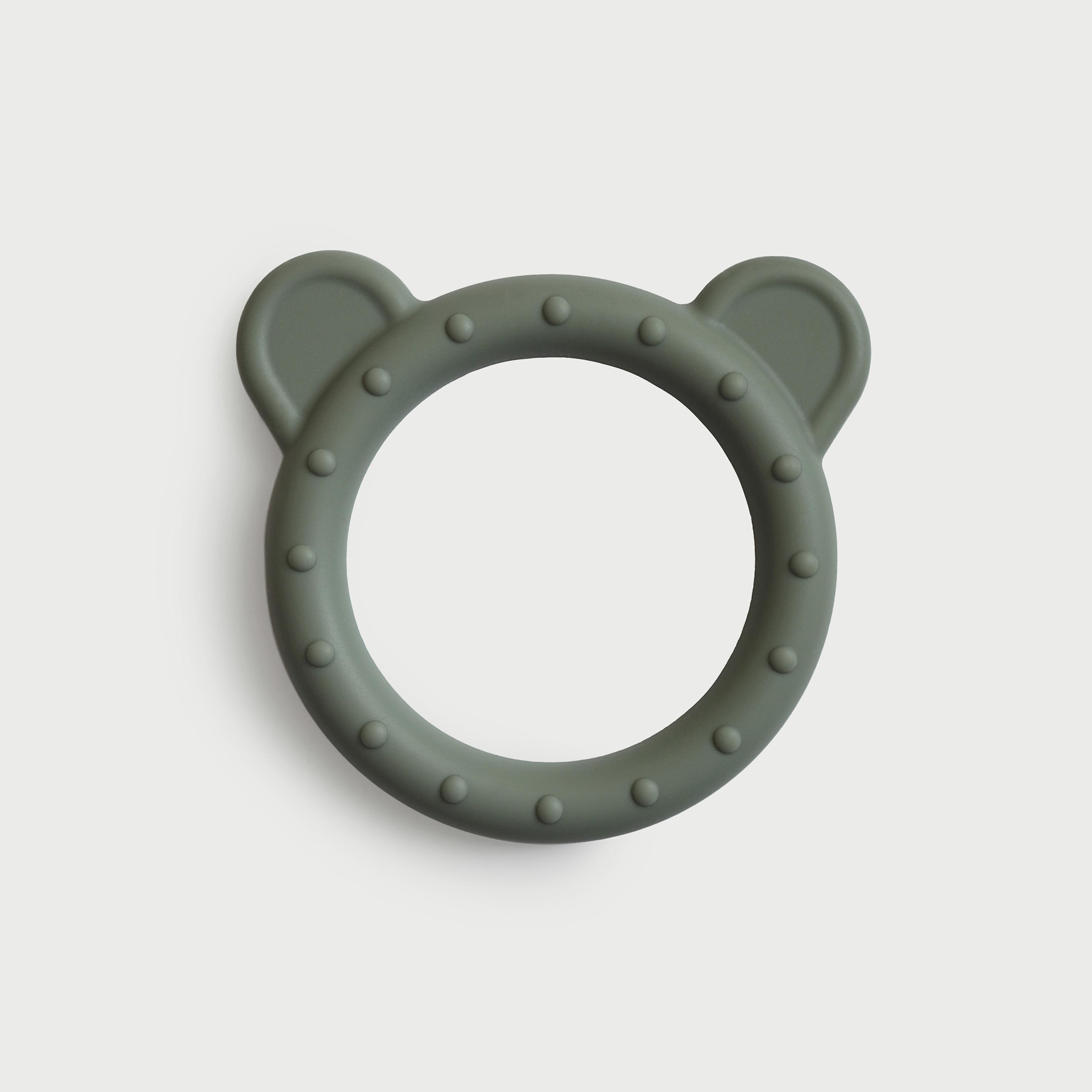 Mushie Teether Bear Dried Thyme-baby-feeding-teethers-image-1