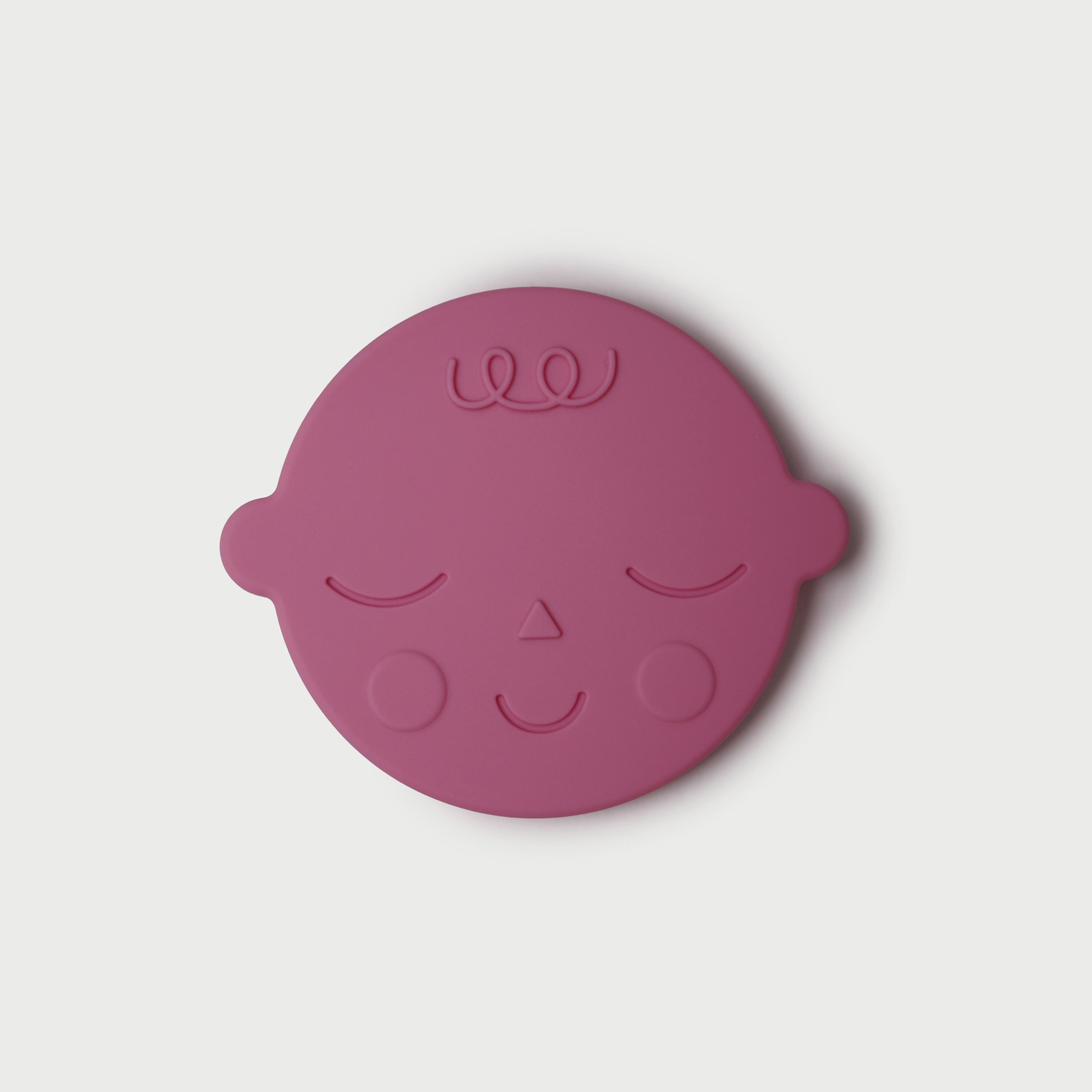 Mushie Teether Face Bubblegum-baby-feeding-teethers-image-1