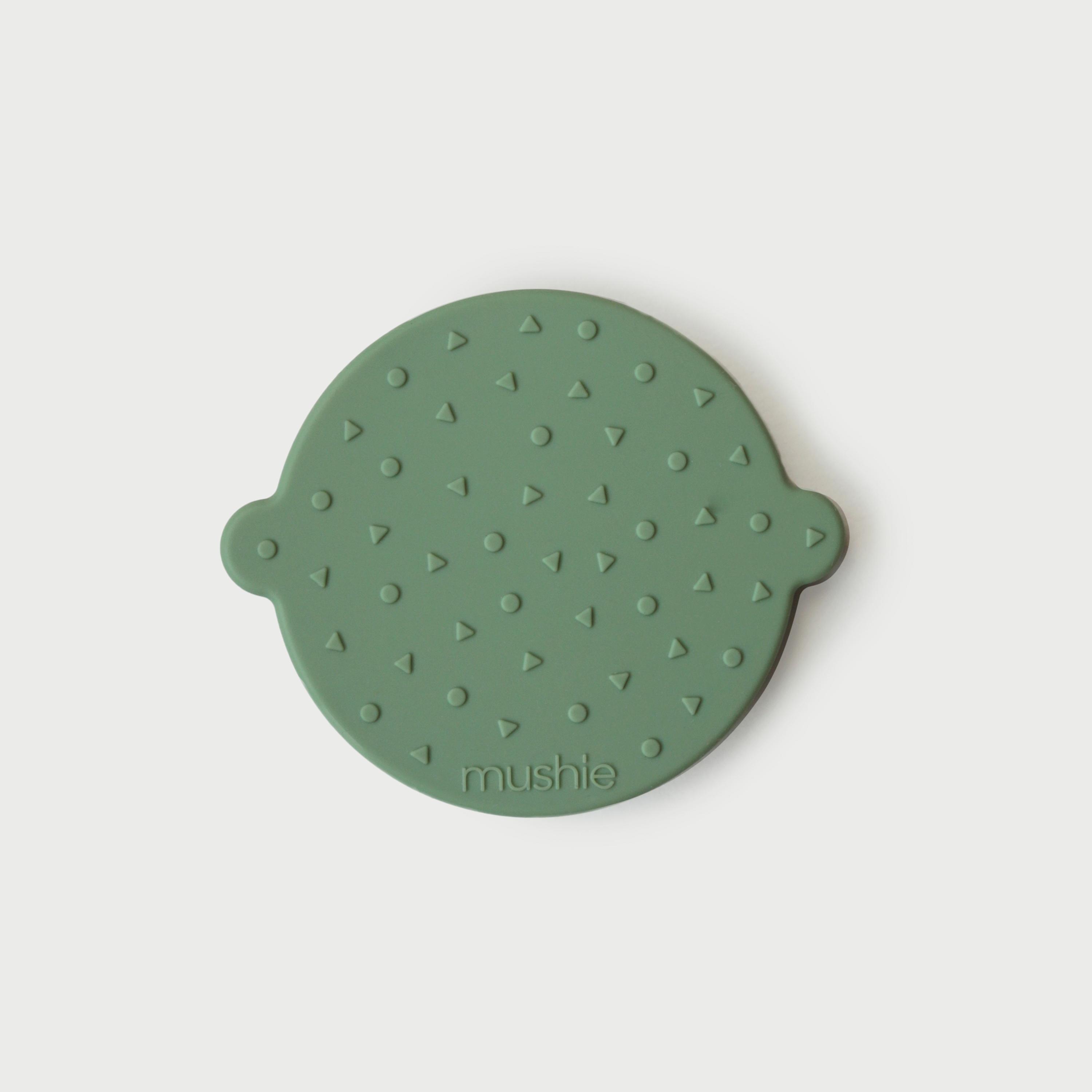 Mushie Teether Face Pistachio-baby-feeding-teethers-image-2