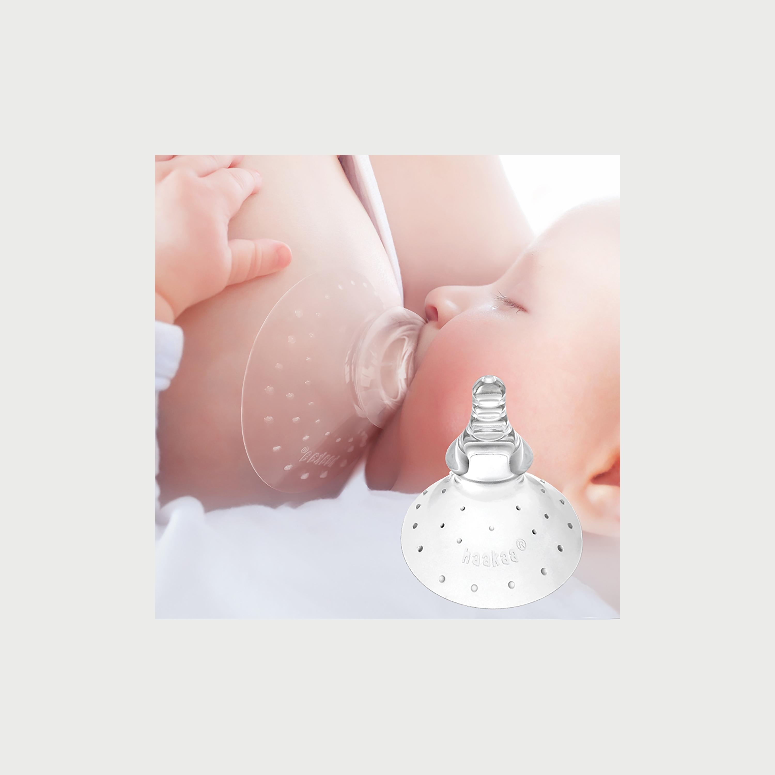 Haakaa Breast Feeding Nipple Shield, Round-baby-feeding-breastfeedingandcare-image-2