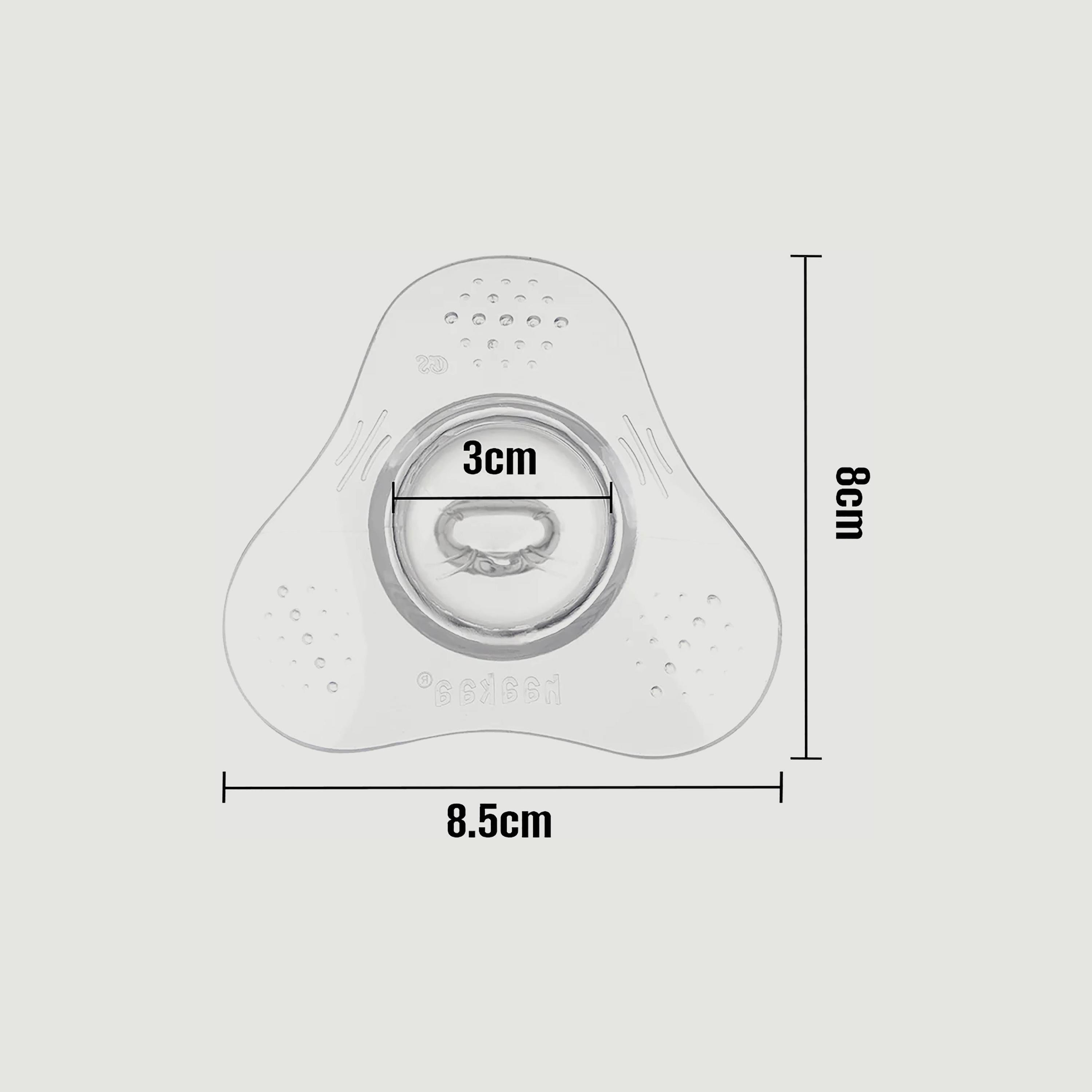 Haakaa Breastfeeding Nipple Shield – Orthodontic Teat (Triangle Base)-baby-feeding-breastfeedingandcare-image-3