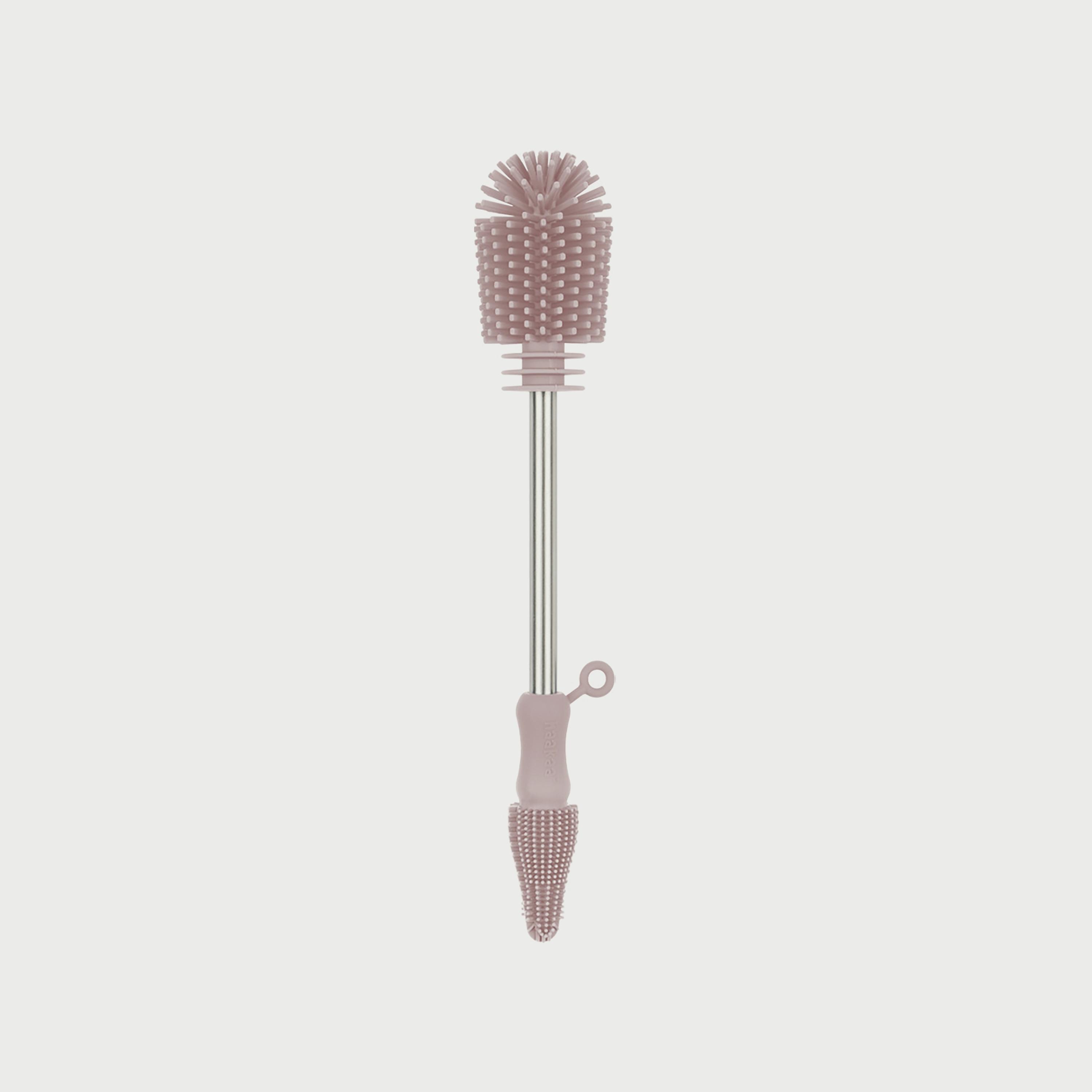 Haakaa Silicone DoubleEnded Bottle Brush, Blush-baby-feeding-accessories-image-1