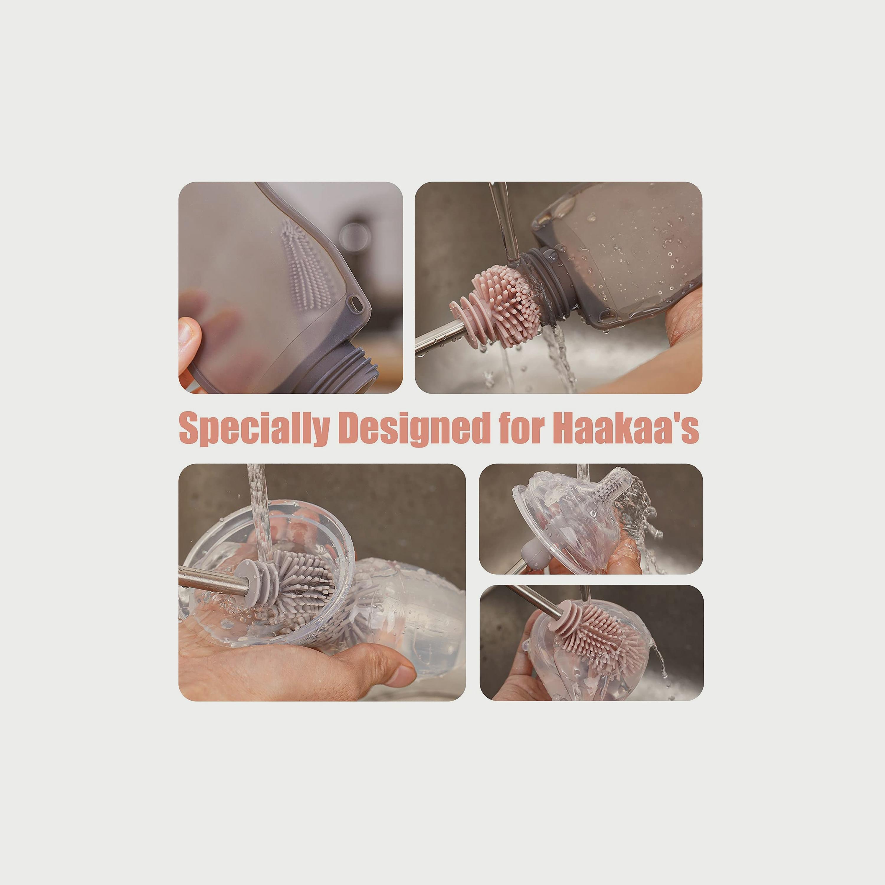Haakaa Silicone DoubleEnded Bottle Brush, Blush-baby-feeding-accessories-image-4