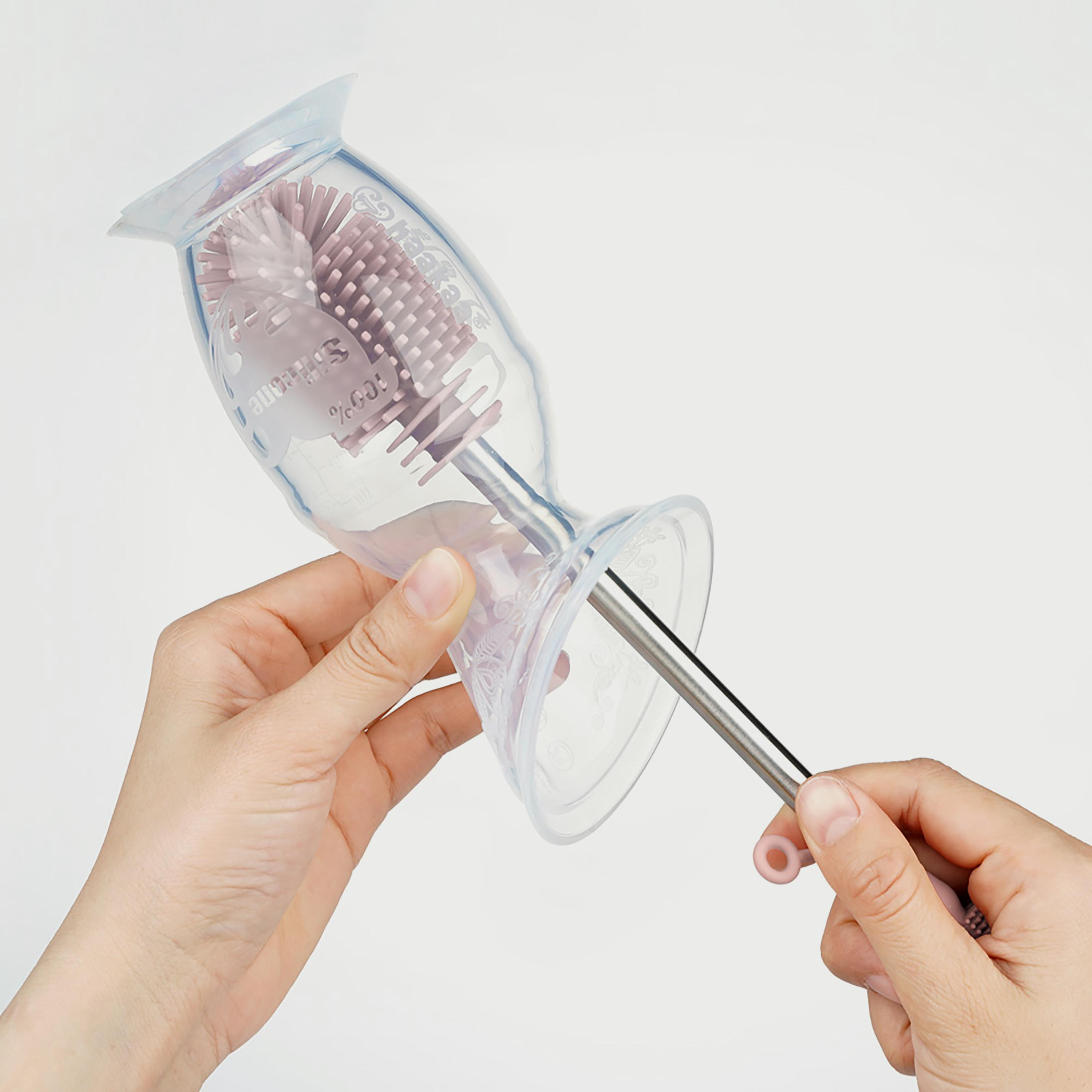 Haakaa Silicone DoubleEnded Bottle Brush, Suva Grey-baby-feeding-accessories-image-13