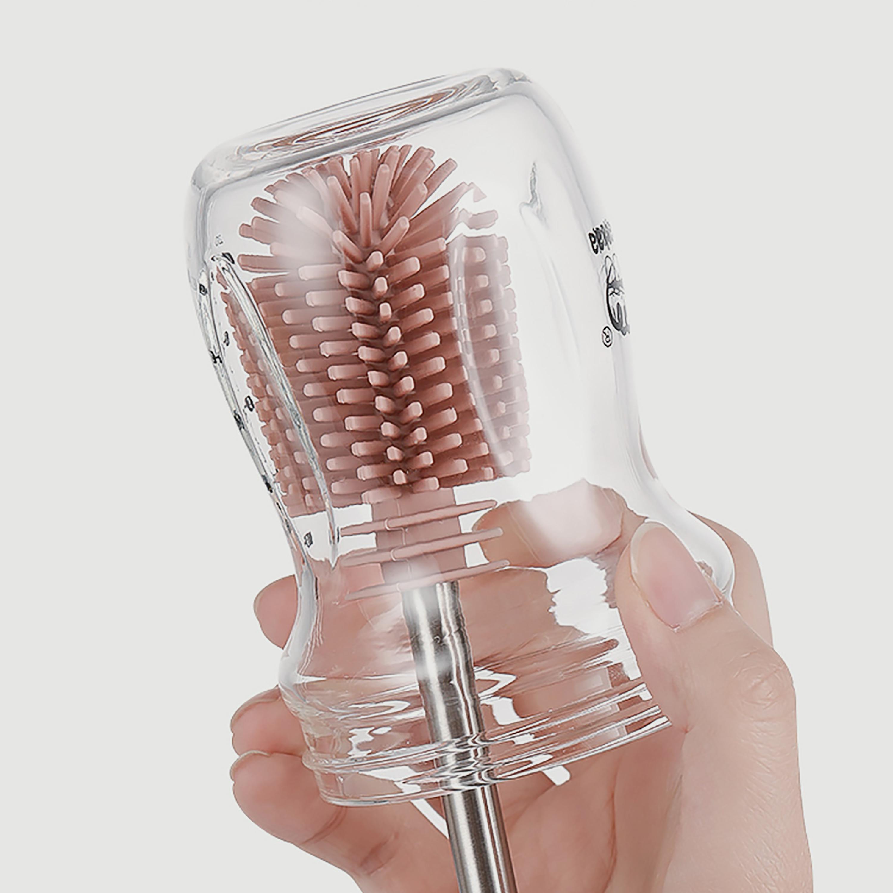 Haakaa Silicone DoubleEnded Bottle Brush, Suva Grey-baby-feeding-accessories-image-3