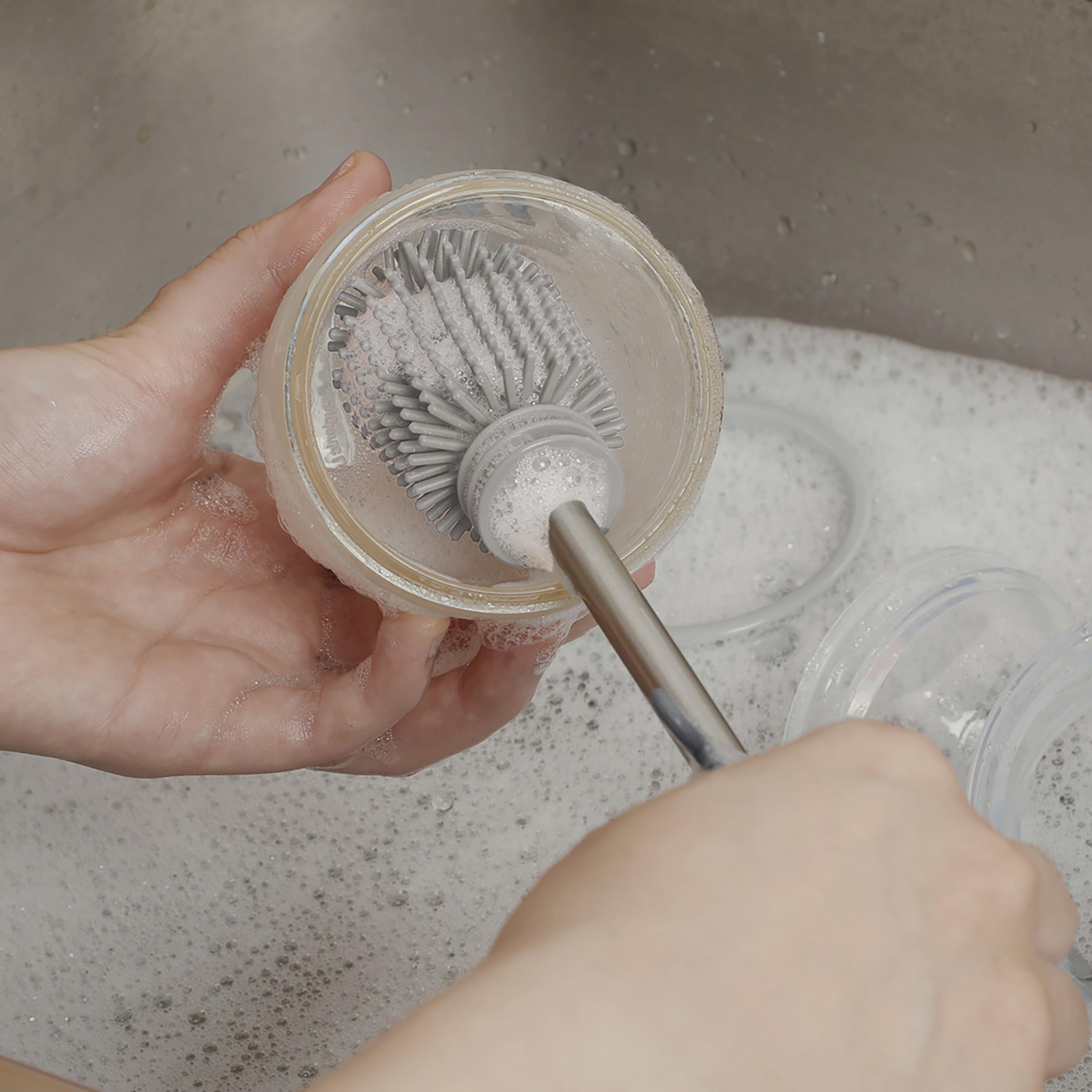 Haakaa Silicone DoubleEnded Bottle Brush, Suva Grey-baby-feeding-accessories-image-4